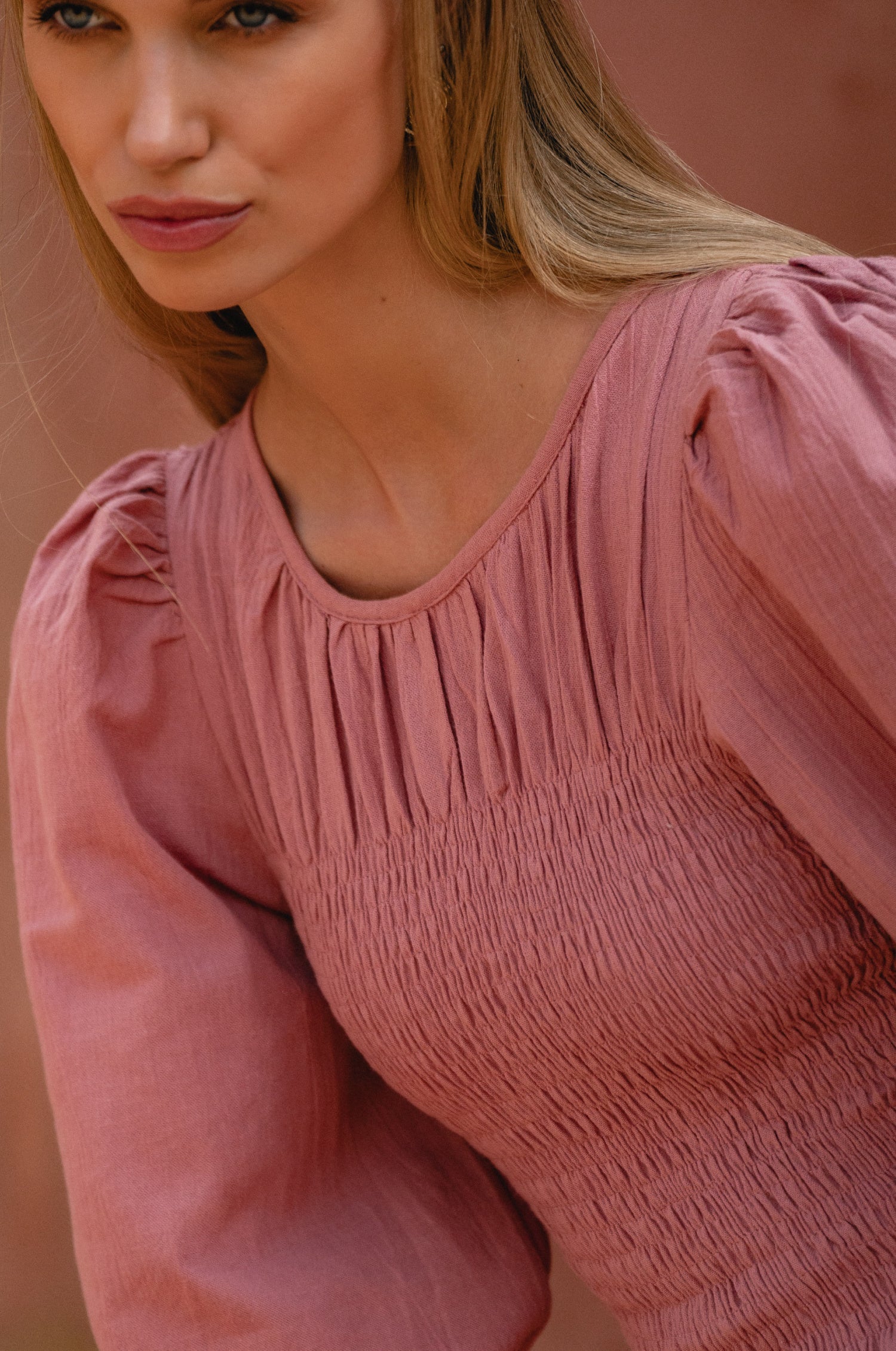 Jaffa Smocked Linen Top-thumbmail-5