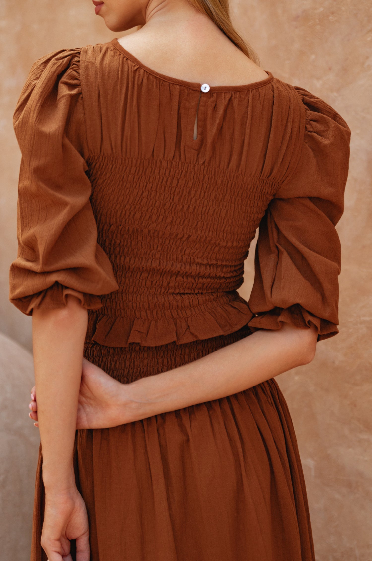 Jaffa Smocked Linen Top-thumbmail-10