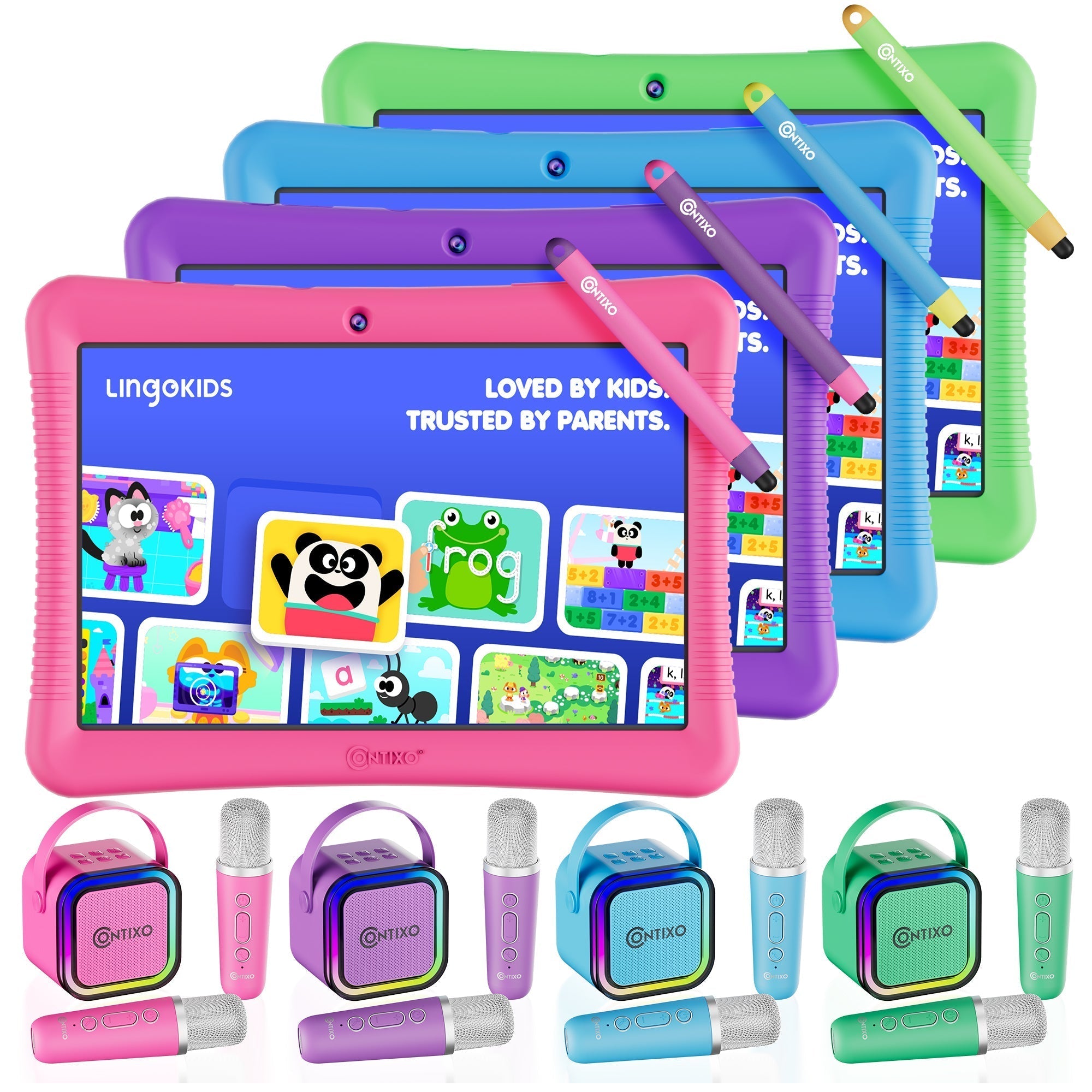 Contixo K102 10" Kids Tablet With Kids Bluetooth Karaoke and Two Microphones-thumbmail-54