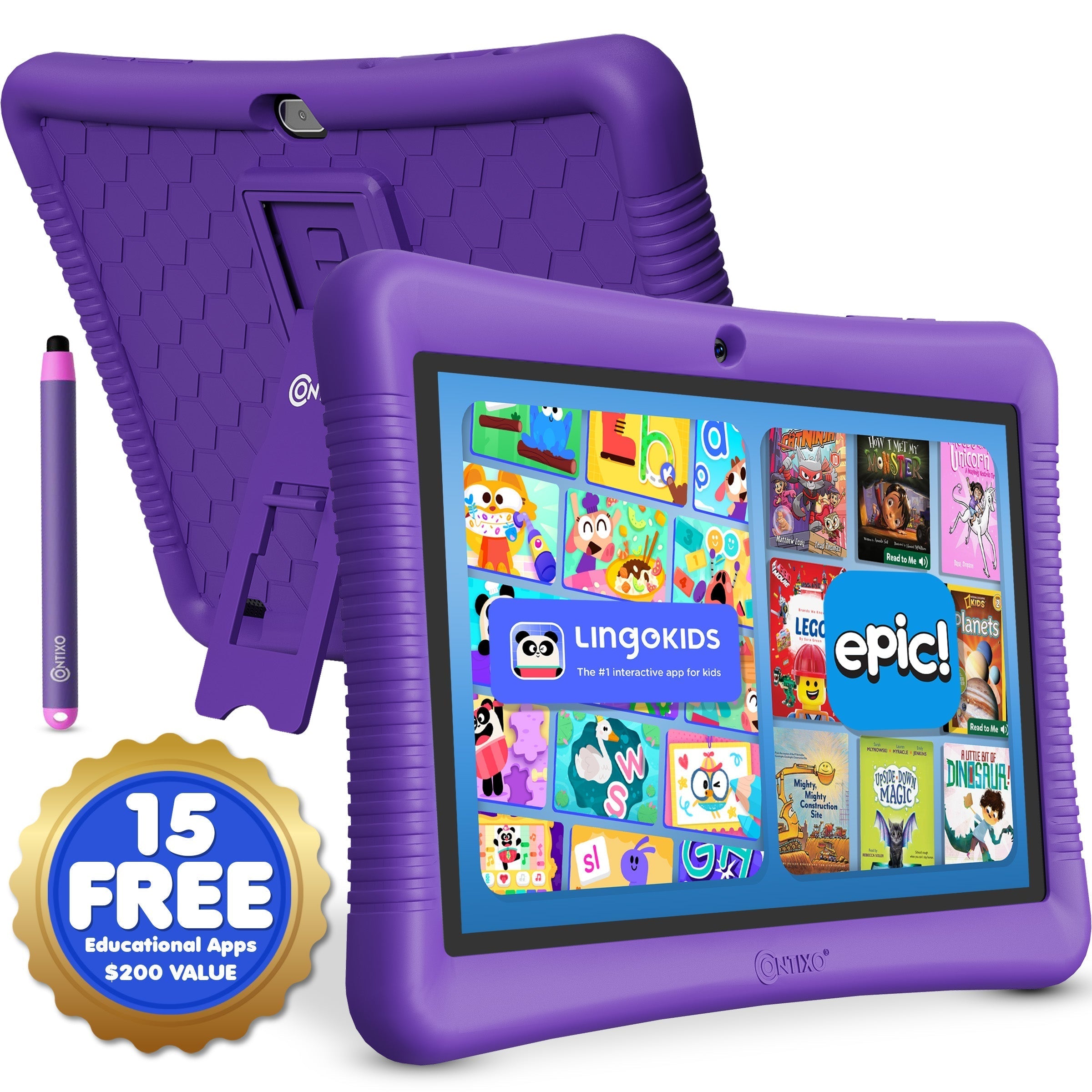 Contixo K102 10" Kids Tablet With Kids Bluetooth Karaoke and Two Microphones-thumbmail-41