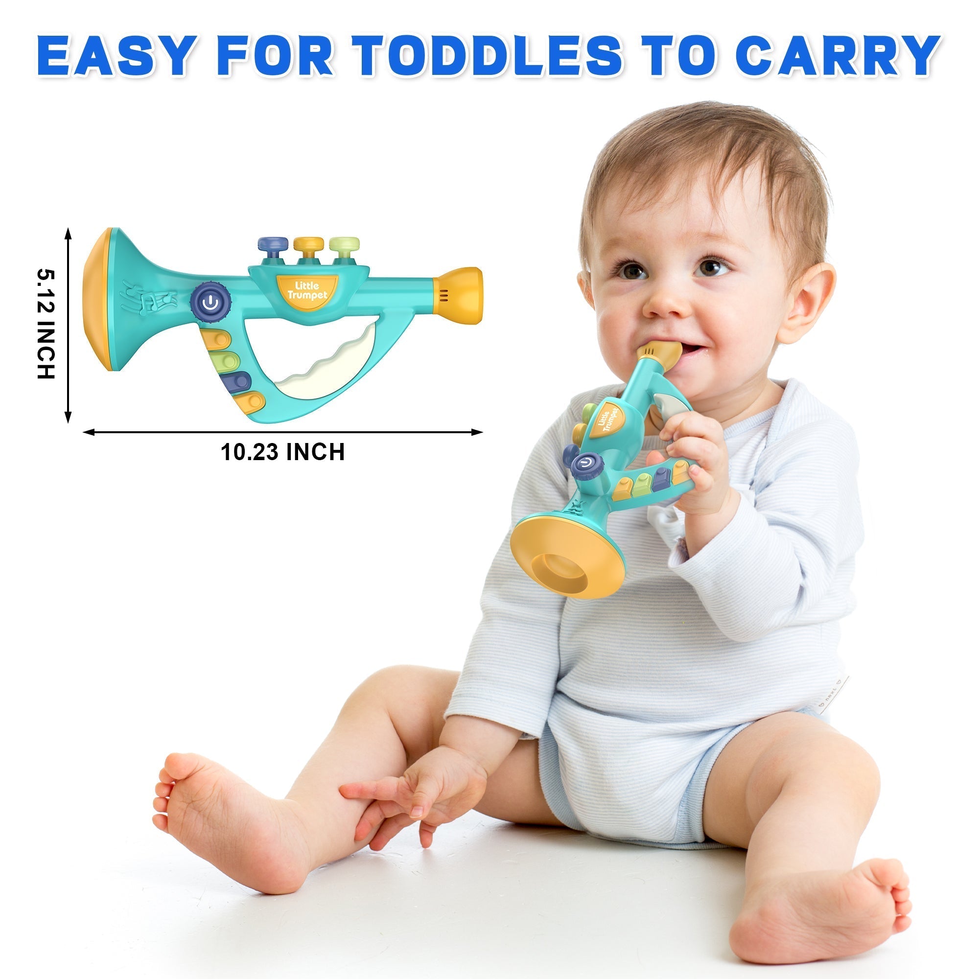 Contixo KT2 Little Trumpet Toy - Music Preschool Educational Ages 18 Months+-thumbmail-7