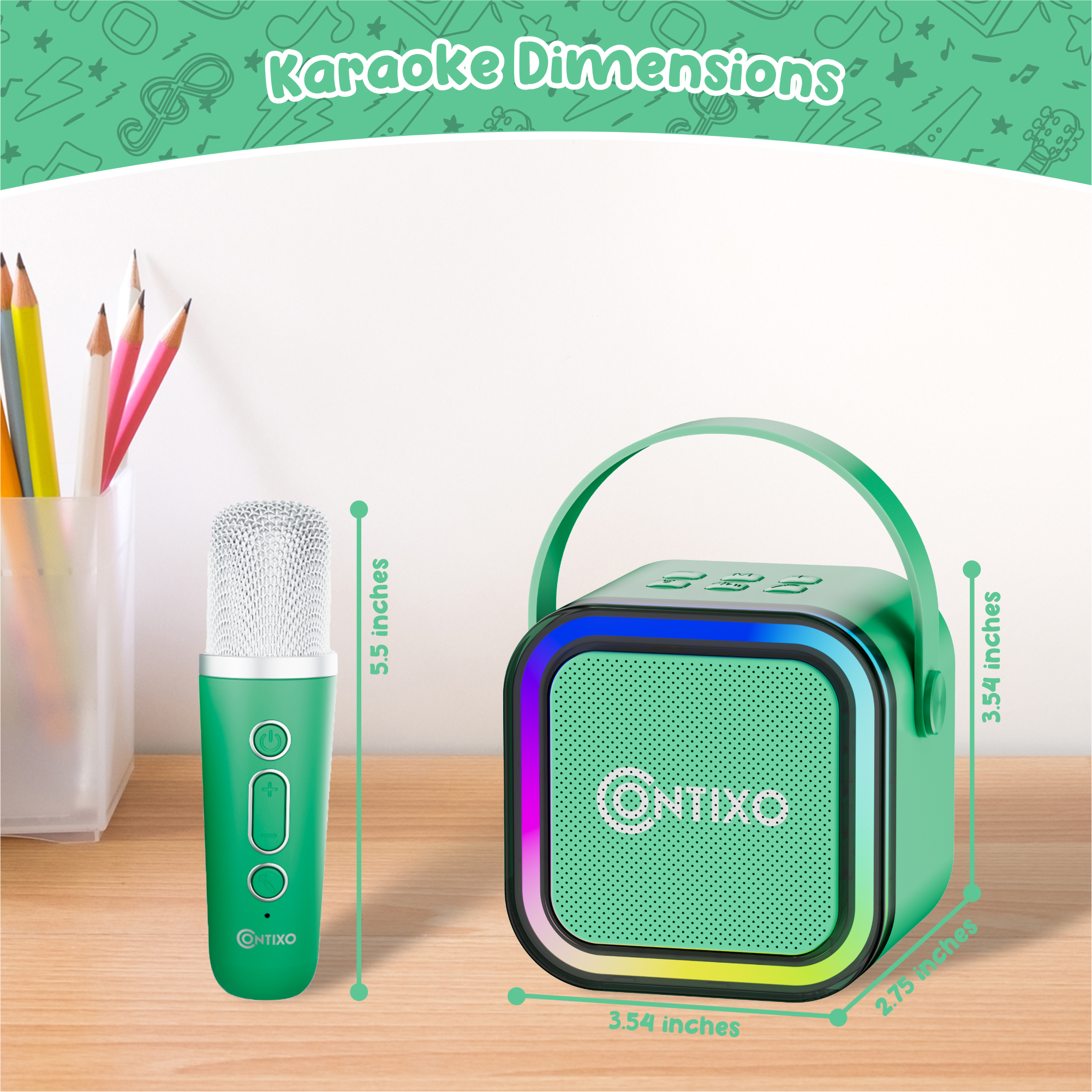Contixo K102 10" Kids Tablet With Kids Bluetooth Karaoke and Two Microphones-thumbmail-18