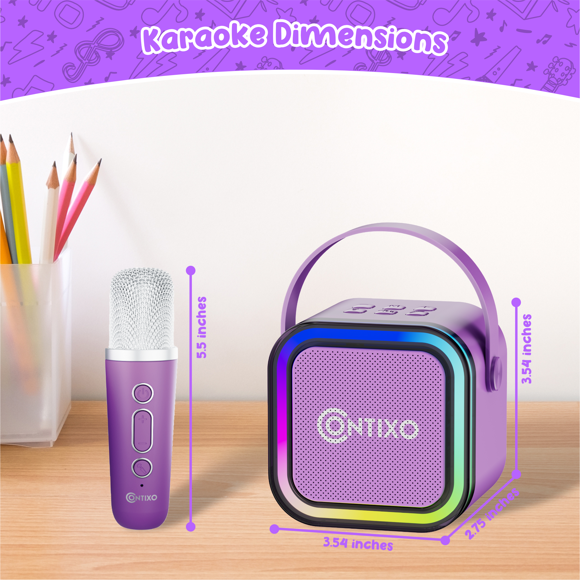 Contixo K102 10" Kids Tablet With Kids Bluetooth Karaoke and Two Microphones-thumbmail-38