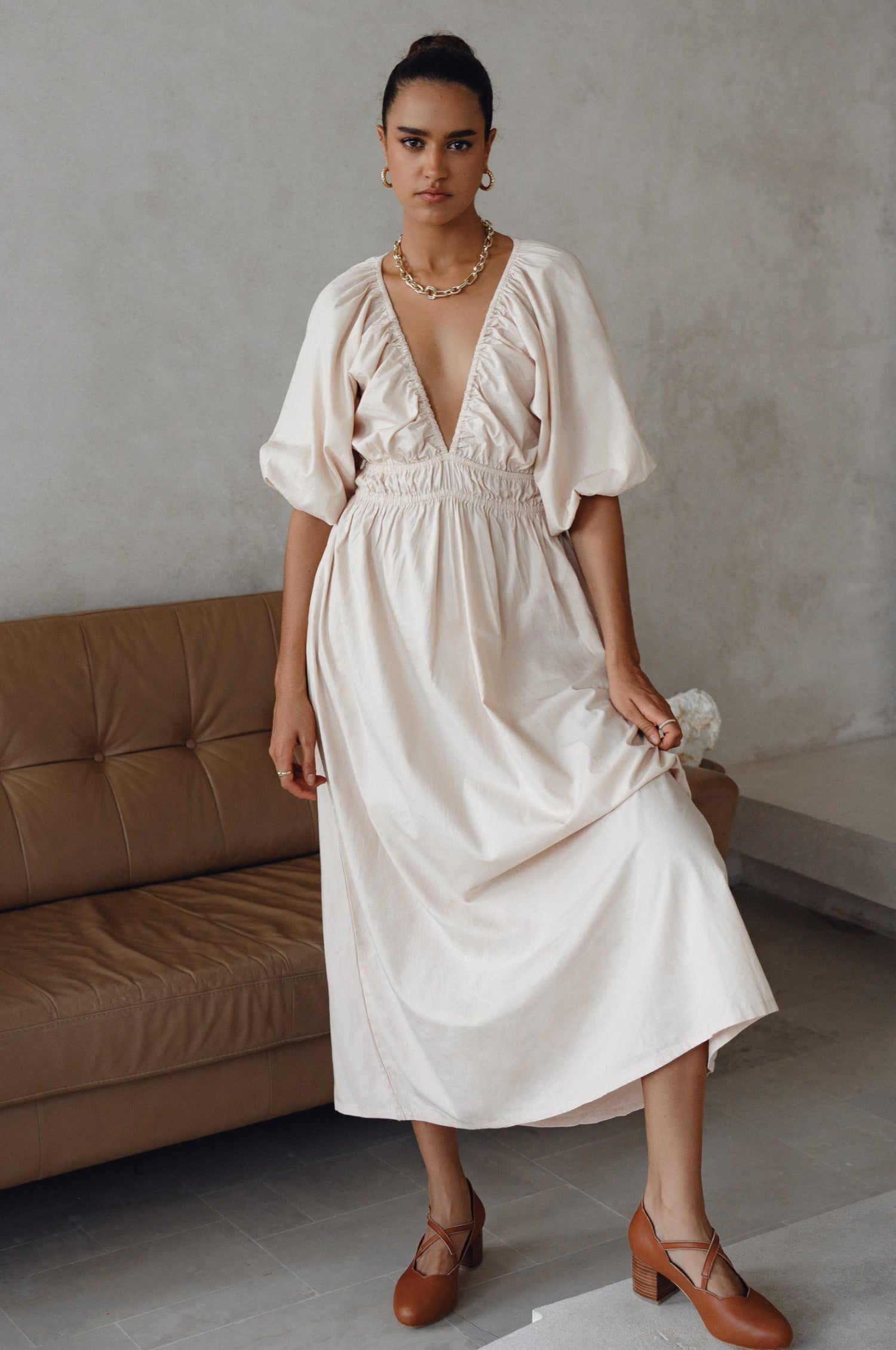 Kezas Cotton Maxi Dress-thumbmail-1