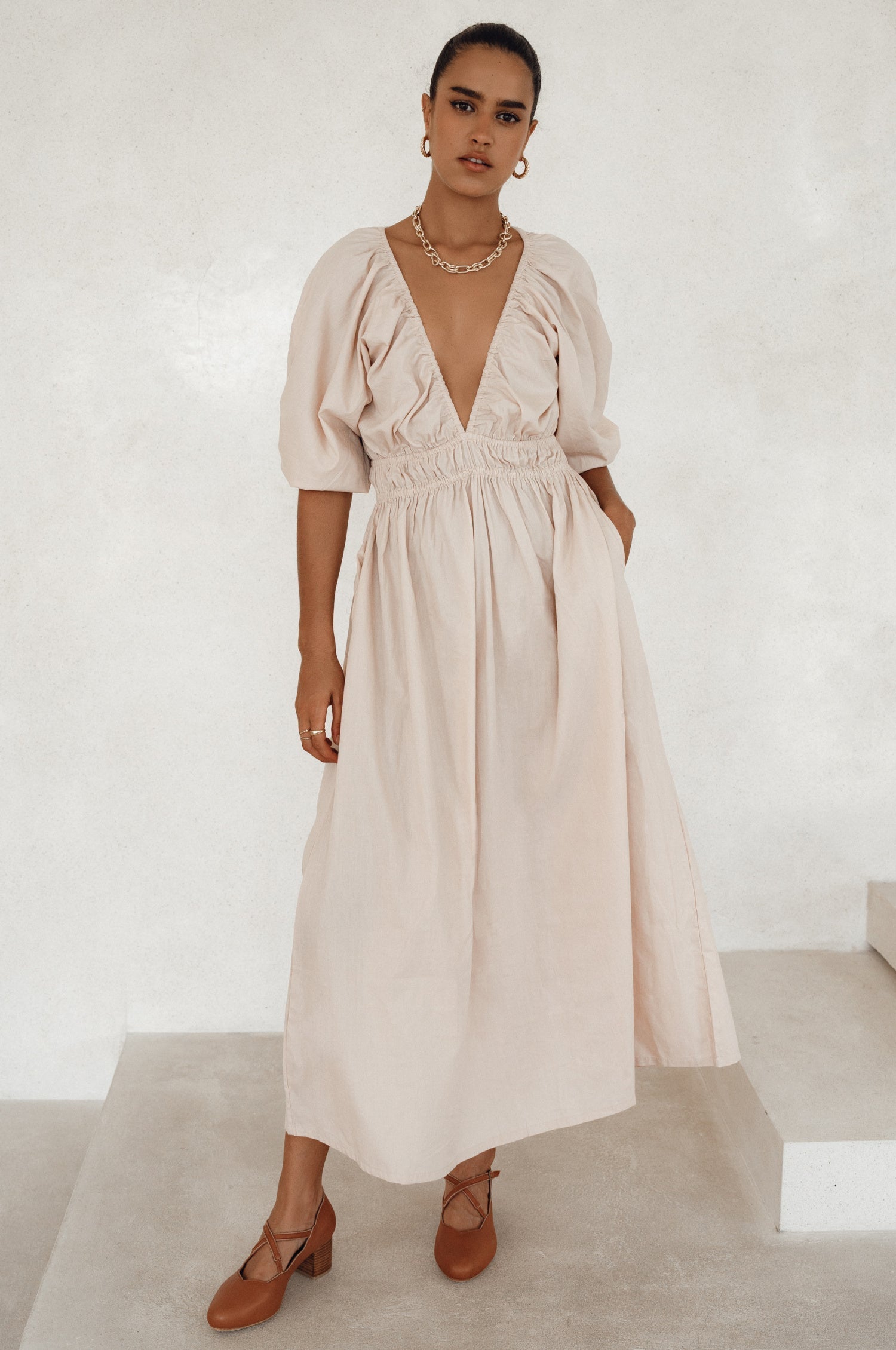 Kezas Cotton Maxi Dress-thumbmail-9