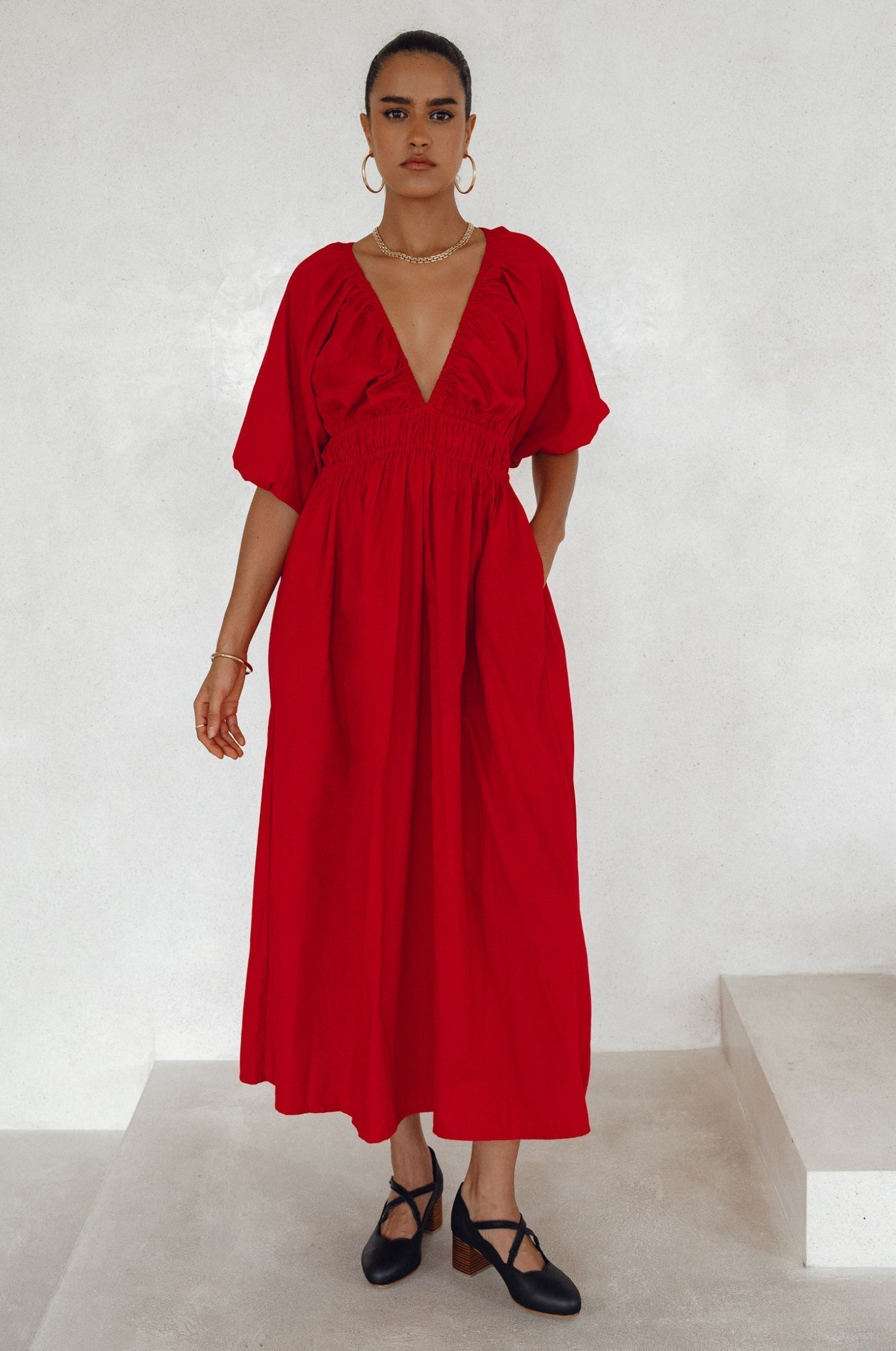 Kezas Cotton Maxi Dress-thumbmail-4