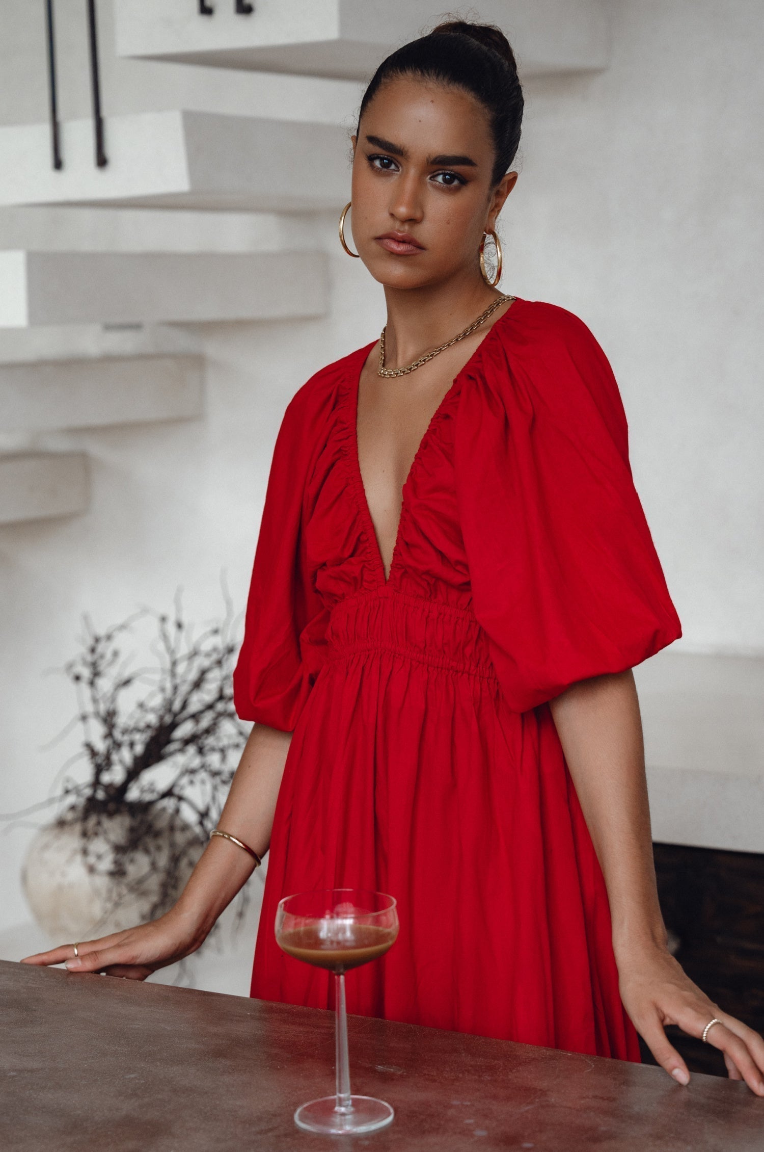 Kezas Cotton Maxi Dress-thumbmail-1