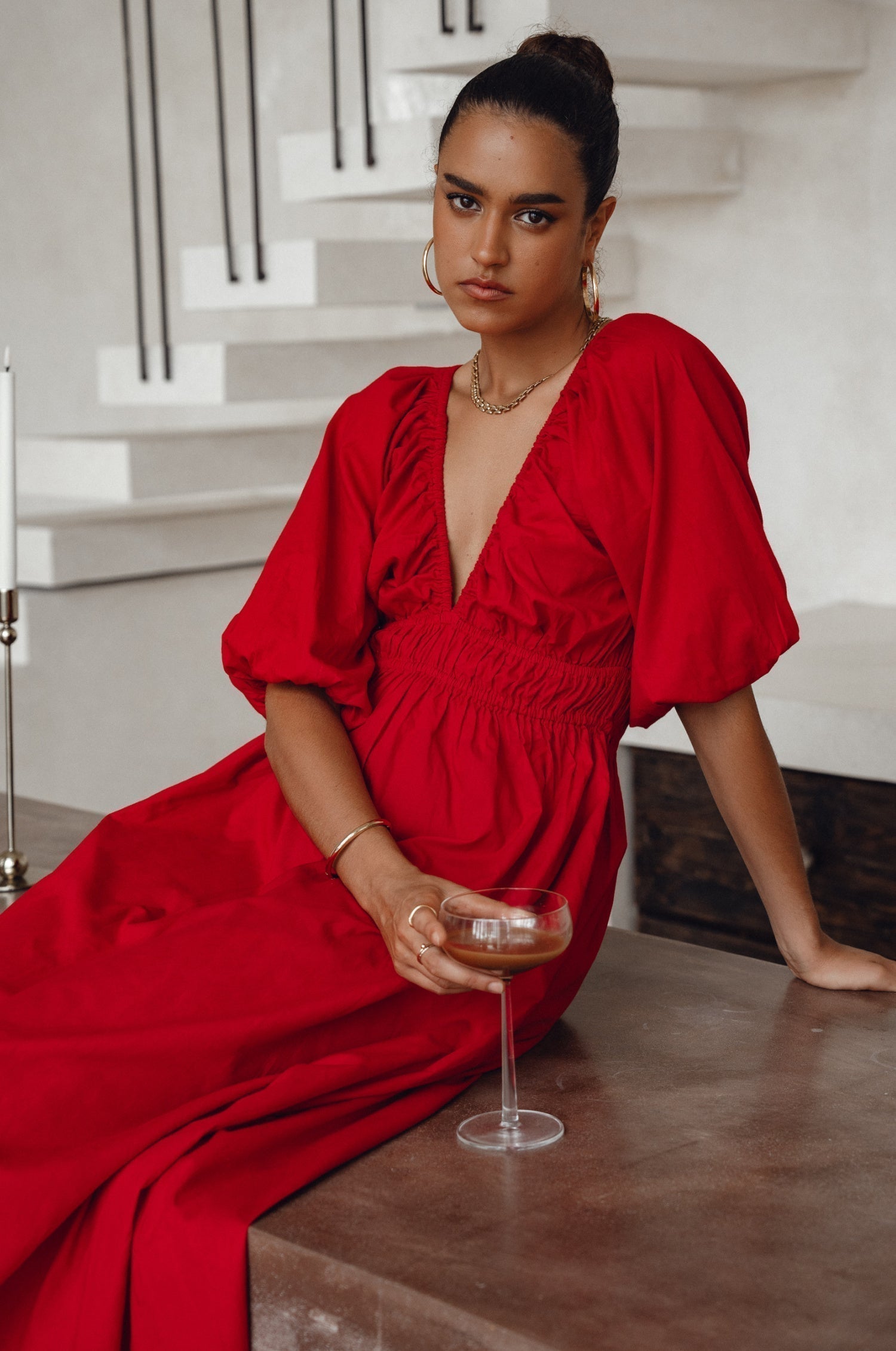 Kezas Cotton Maxi Dress-thumbmail-5