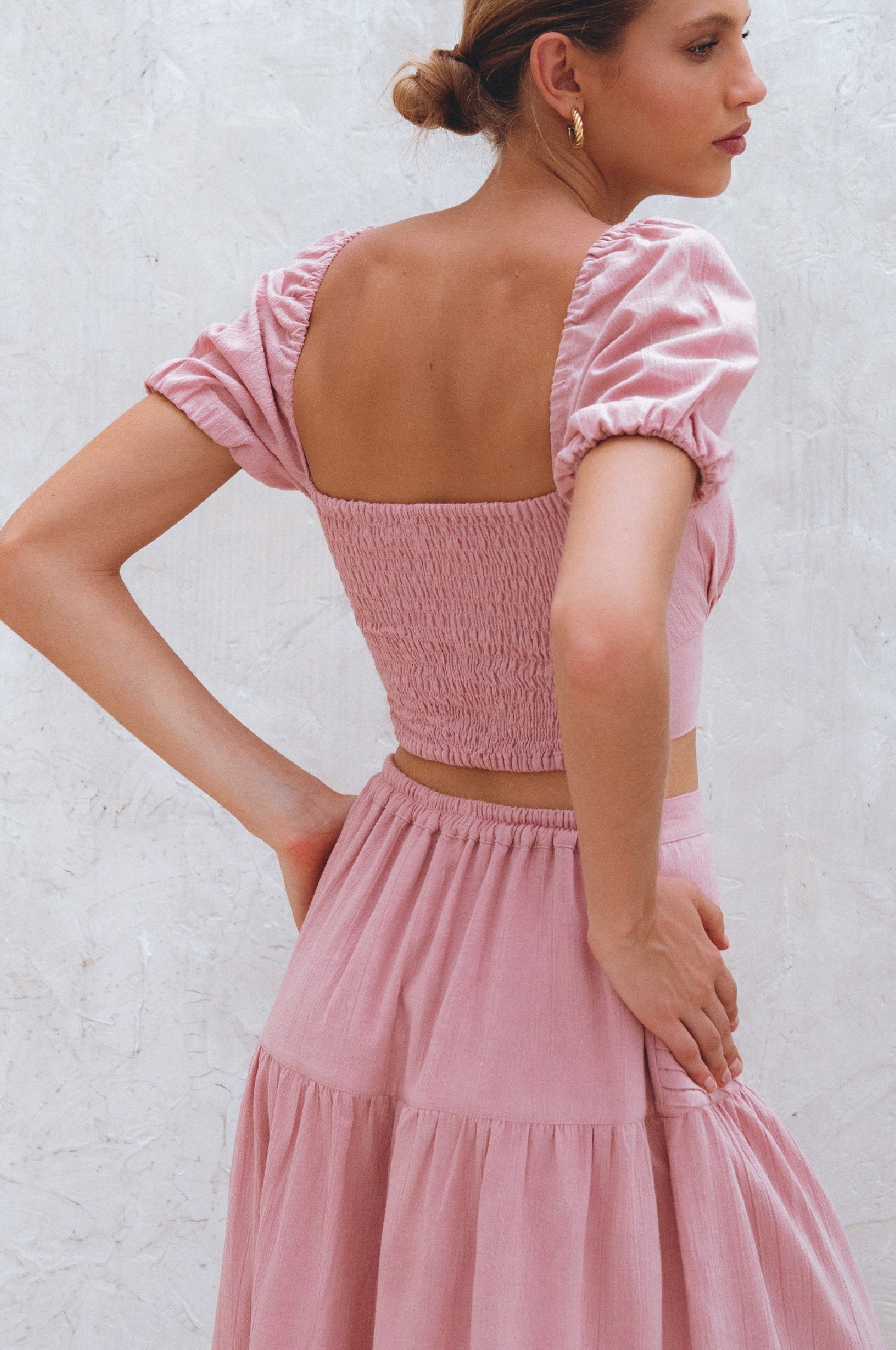 Kiana Linen Crop Top-thumbmail-8