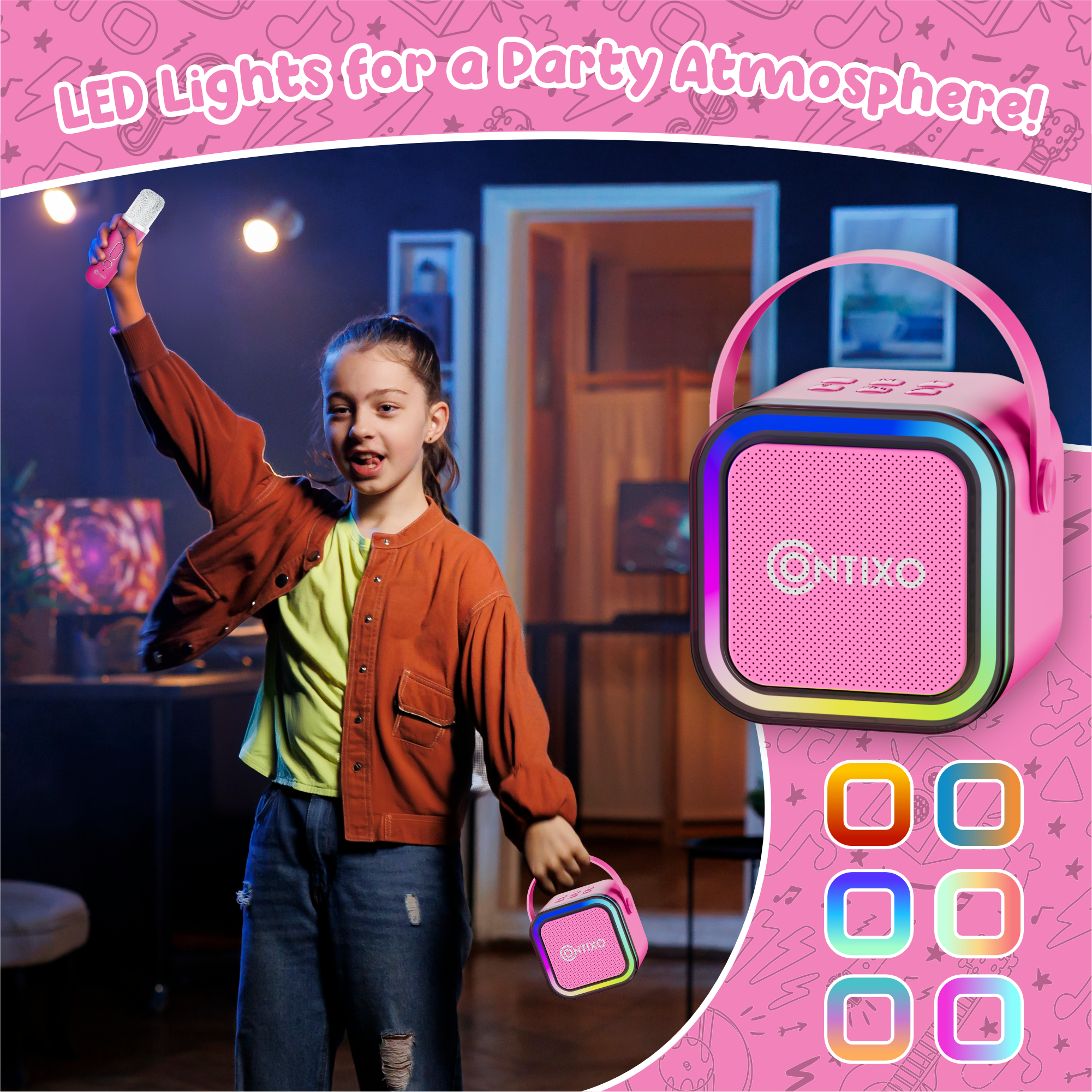 Contixo V8 7" Kids Tablet With Kids Bluetooth Karaoke and Two Microphones-thumbmail-25