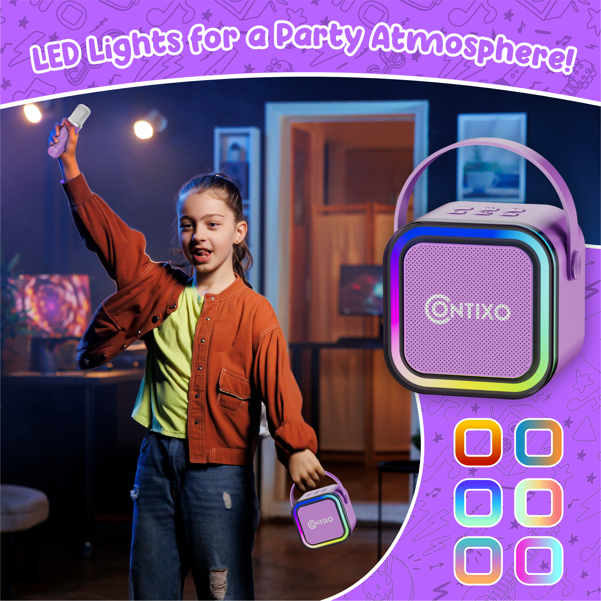 Contixo V8 7" Kids Tablet With Kids Bluetooth Karaoke and Two Microphones-thumbmail-36