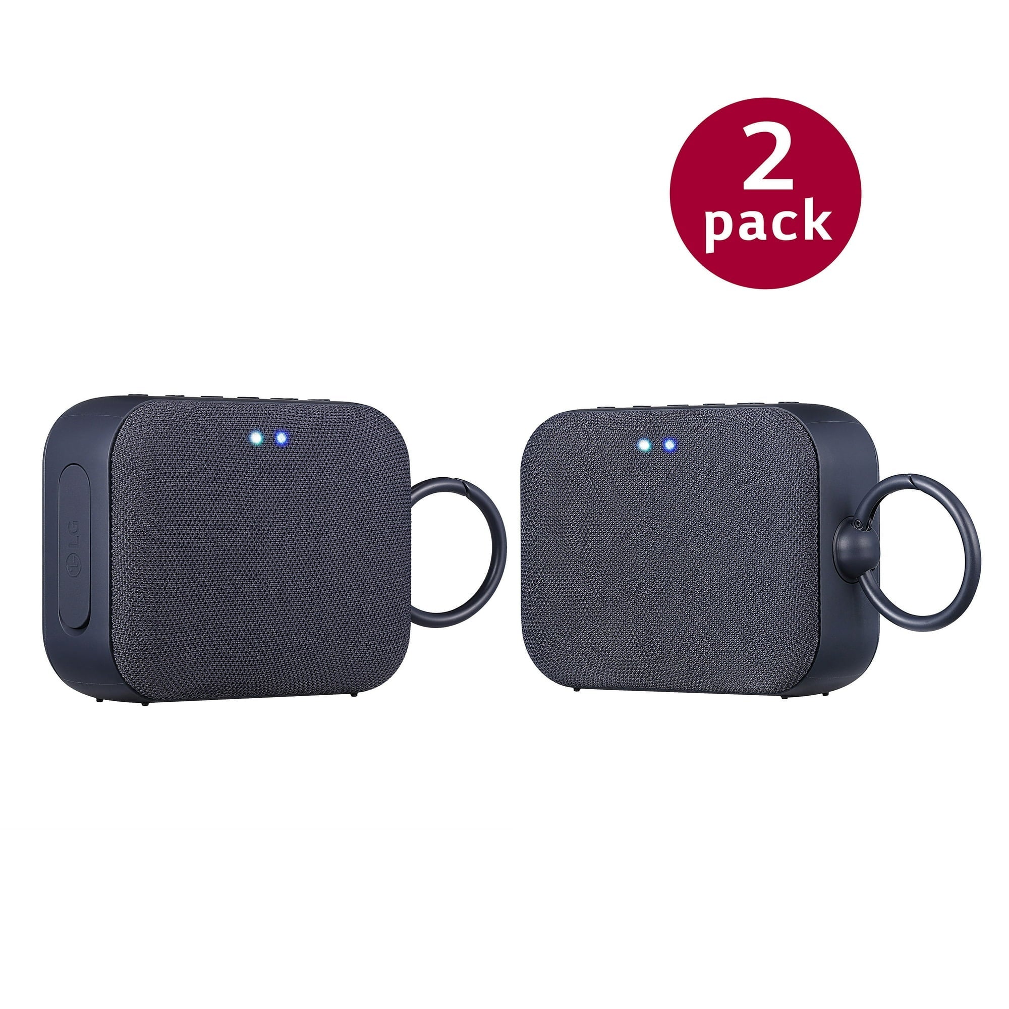 LG XBOOM Go P2 Double Pack Portable Wireless Bluetooth Speaker With Microphone in Black-thumbmail-4