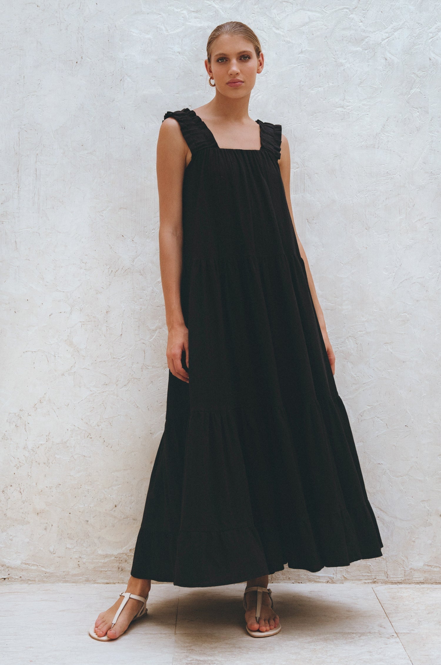 La Palma Linen Maxi Dress-thumbmail-1