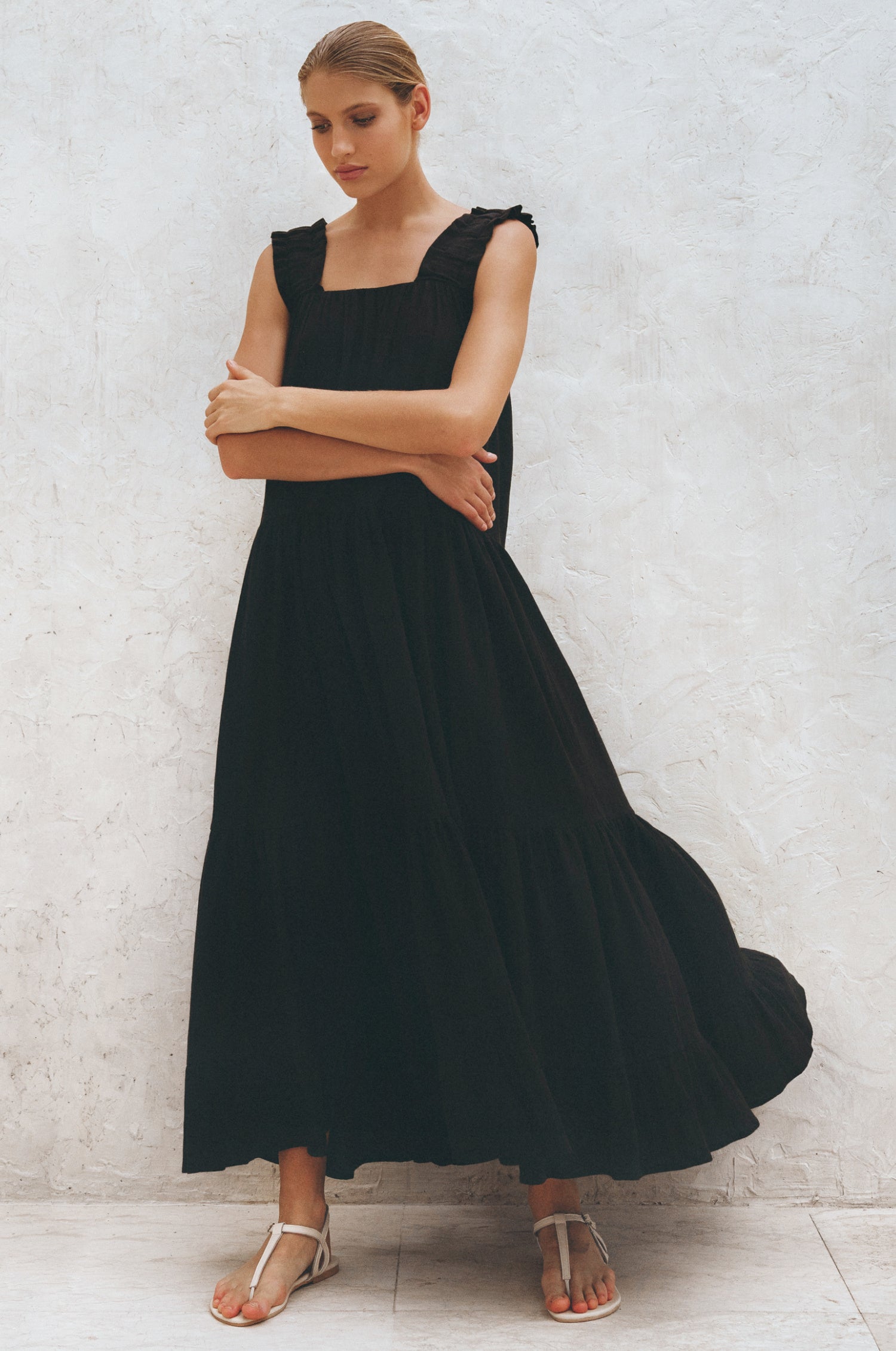 La Palma Linen Maxi Dress-thumbmail-6