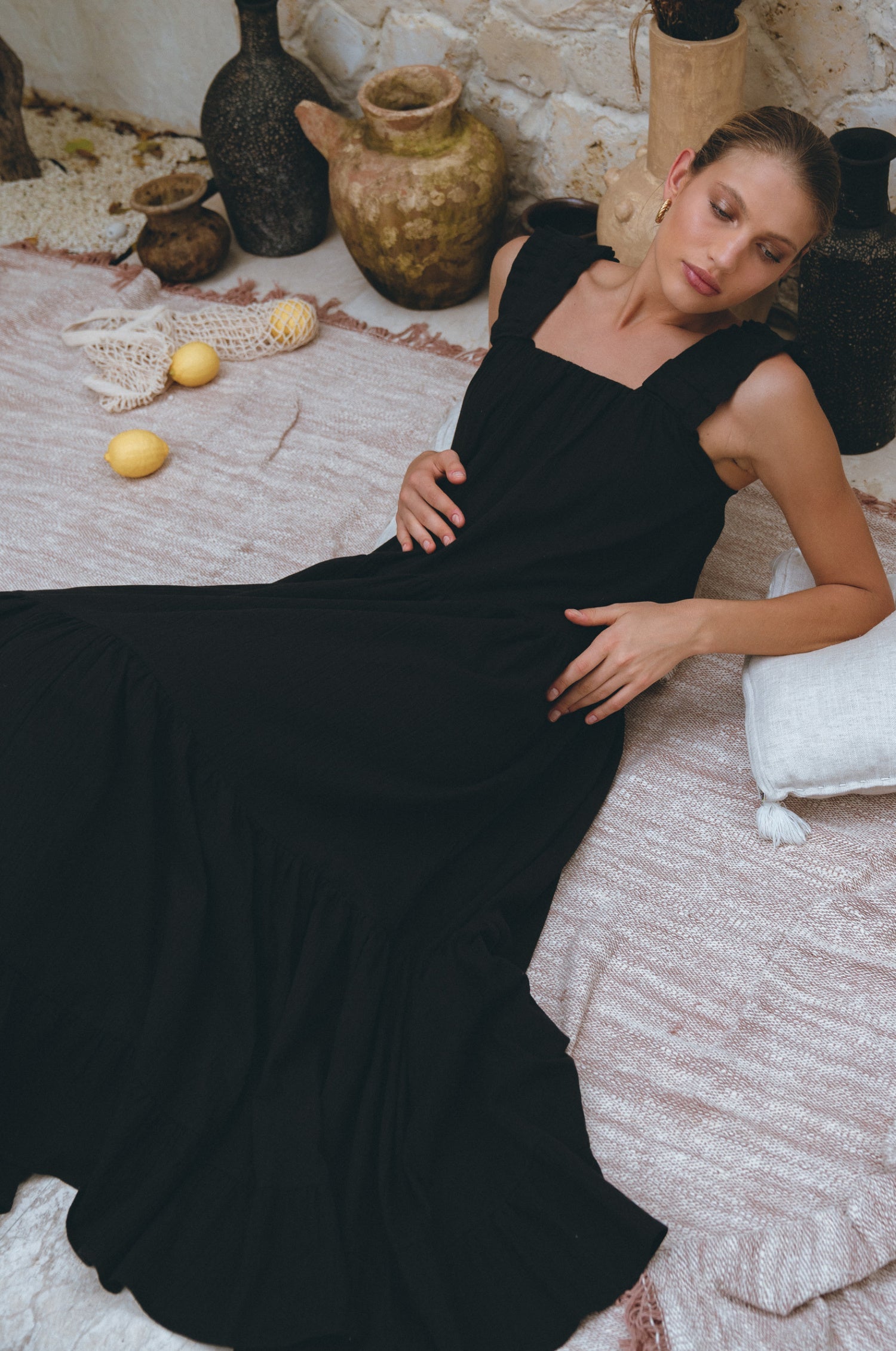 La Palma Linen Maxi Dress-thumbmail-8