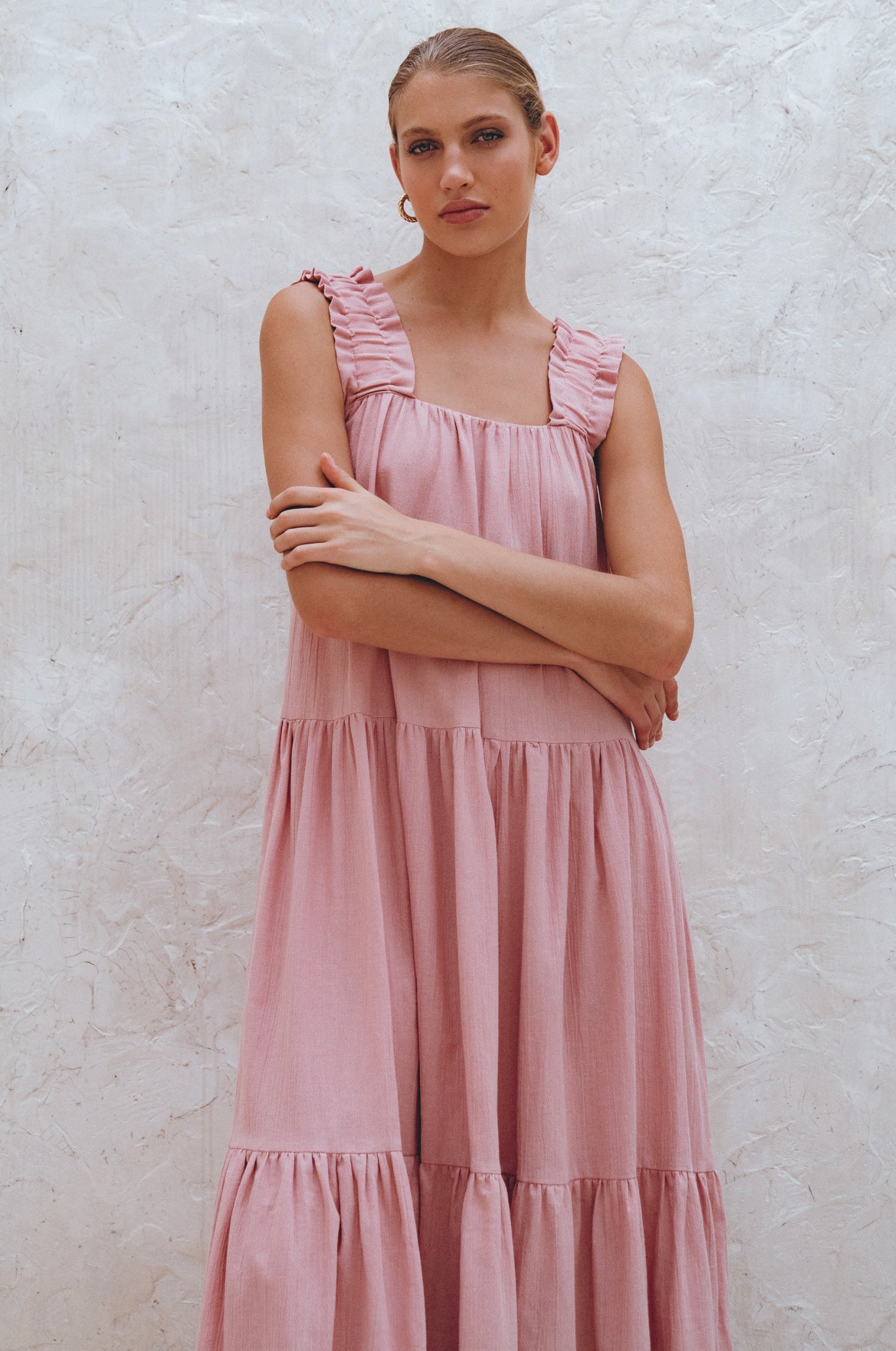 La Palma Linen Maxi Dress-thumbmail-4