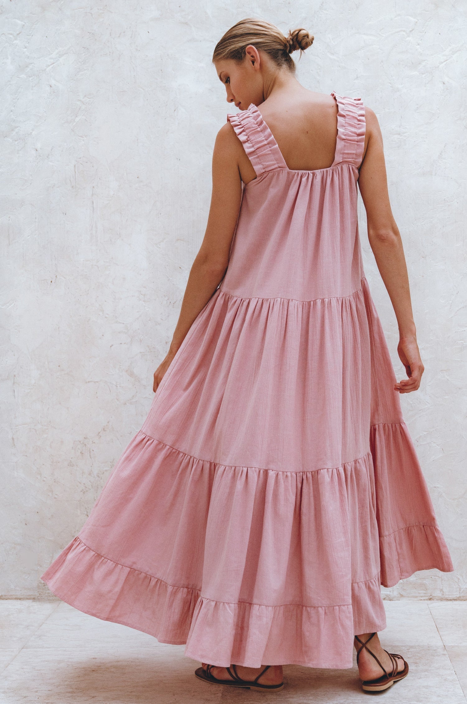 La Palma Linen Maxi Dress-thumbmail-2