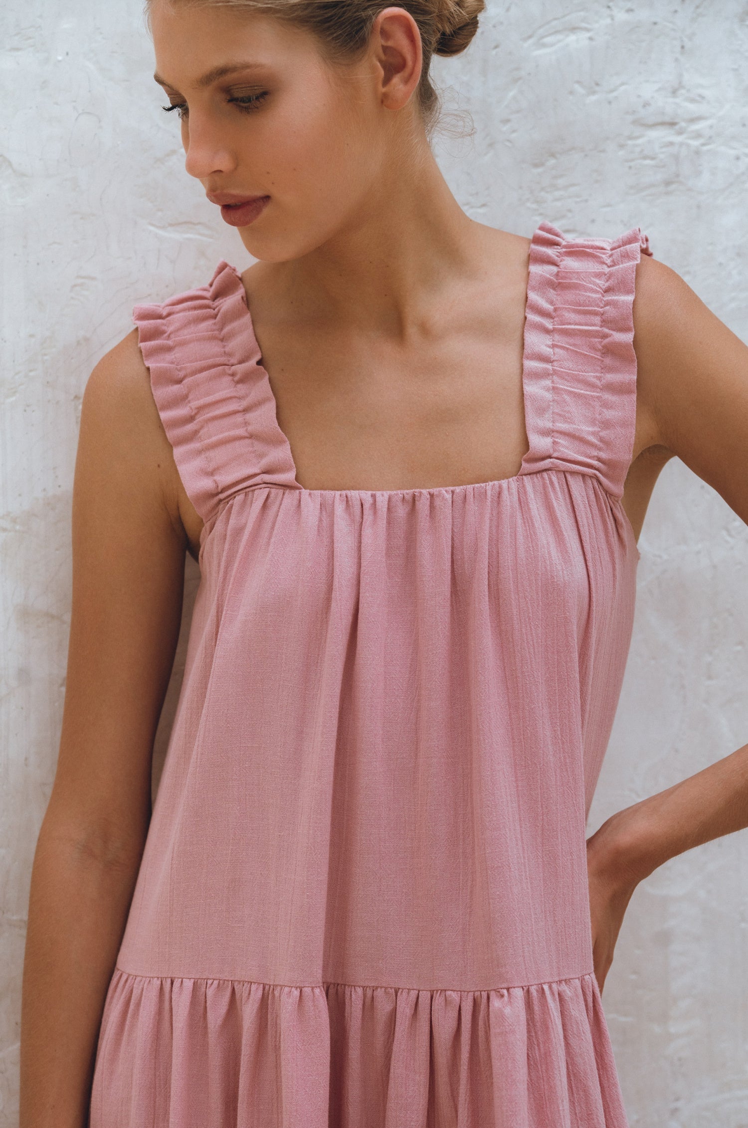 La Palma Linen Maxi Dress-thumbmail-8