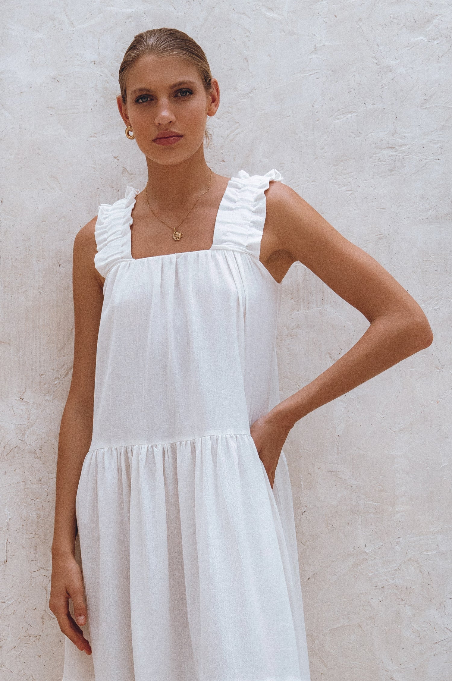 La Palma Linen Maxi Dress-thumbmail-12