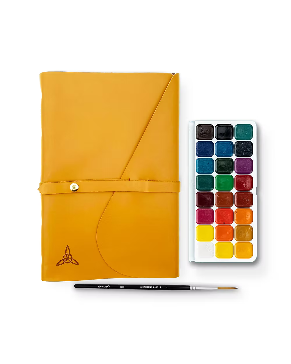 A4 Watercolour Paper - Handcrafted Leather Journal-thumbmail-4