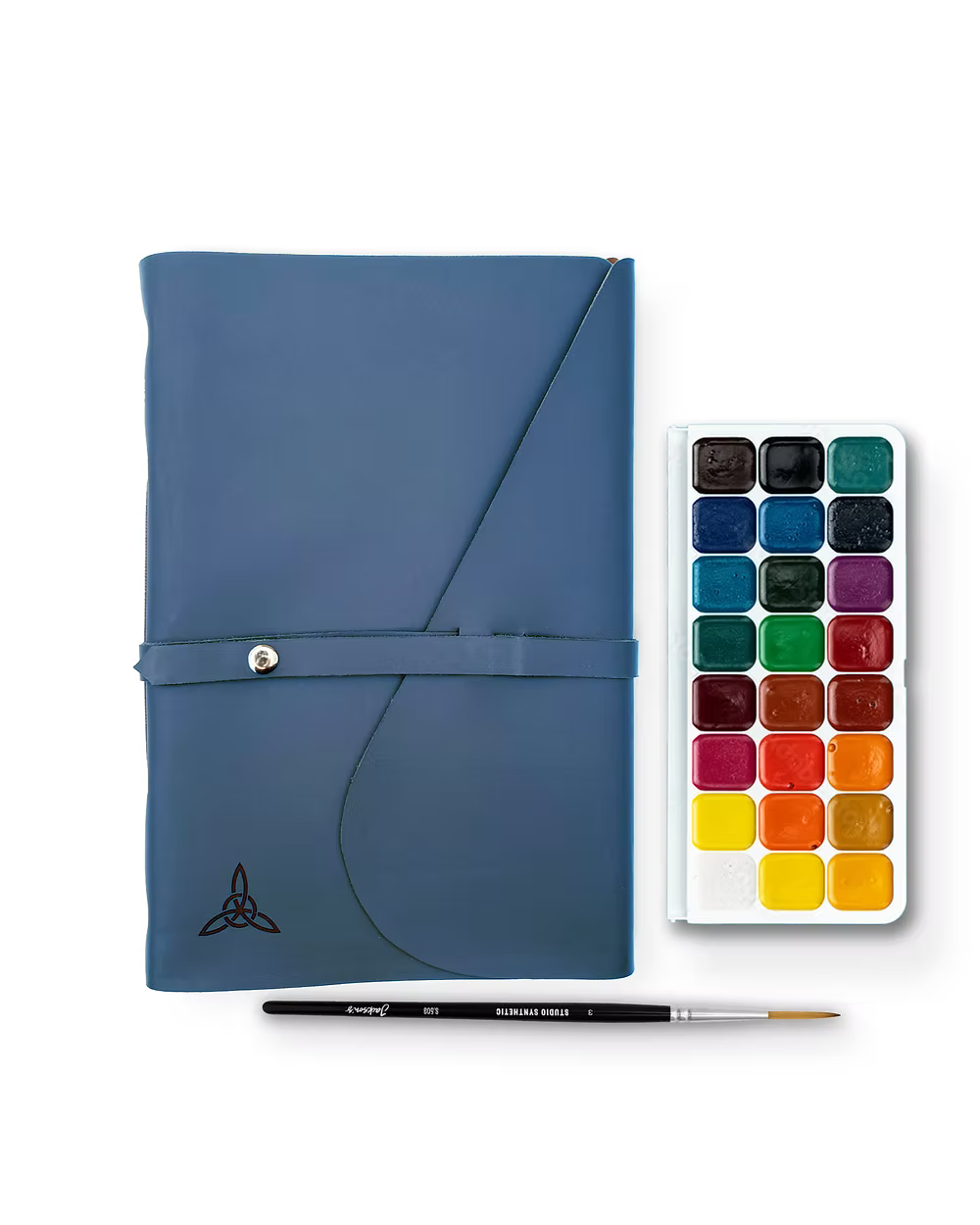 A4 Watercolour Paper - Handcrafted Leather Journal-thumbmail-8