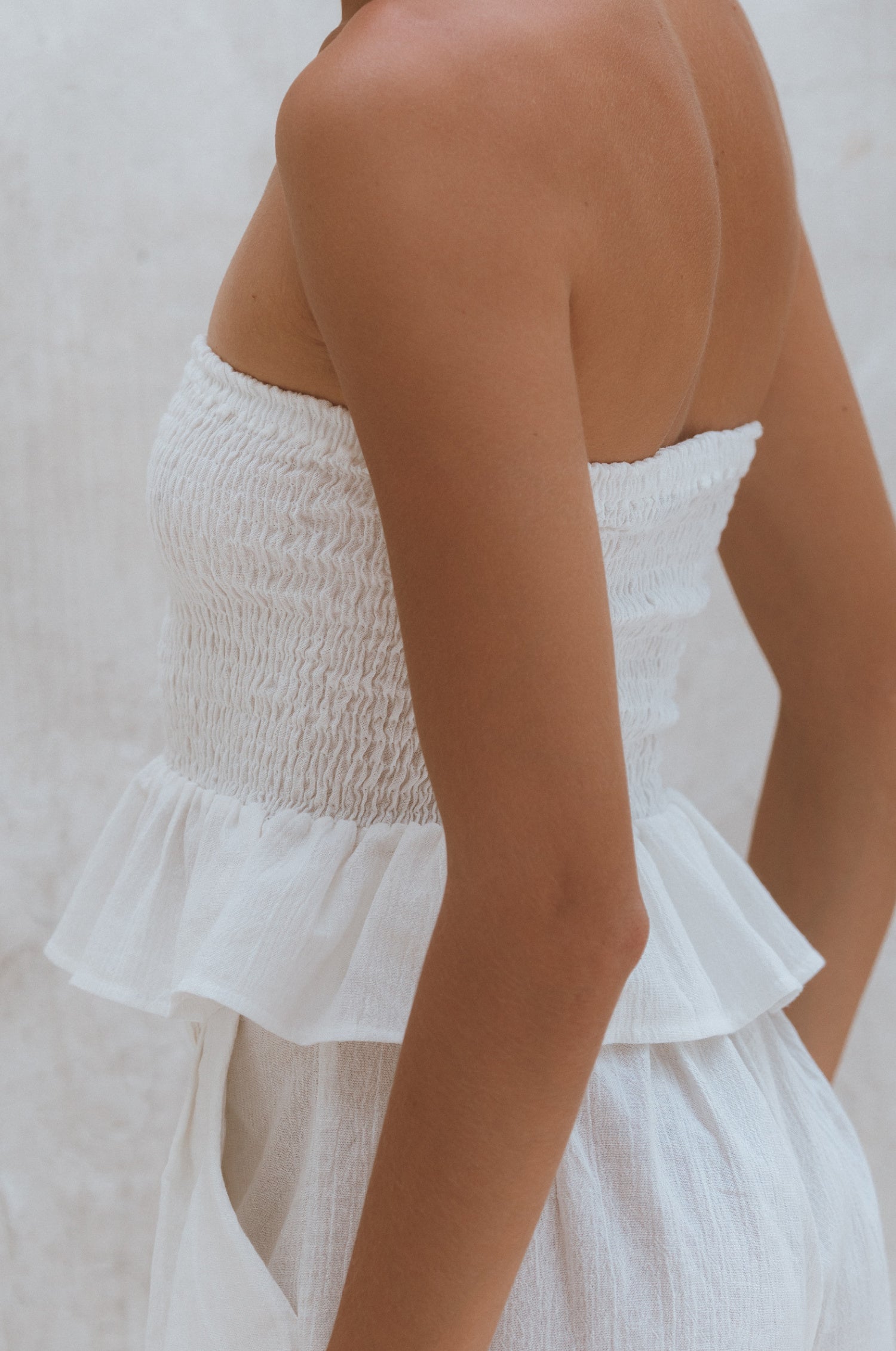 Laura Smocked Linen Top-thumbmail-4