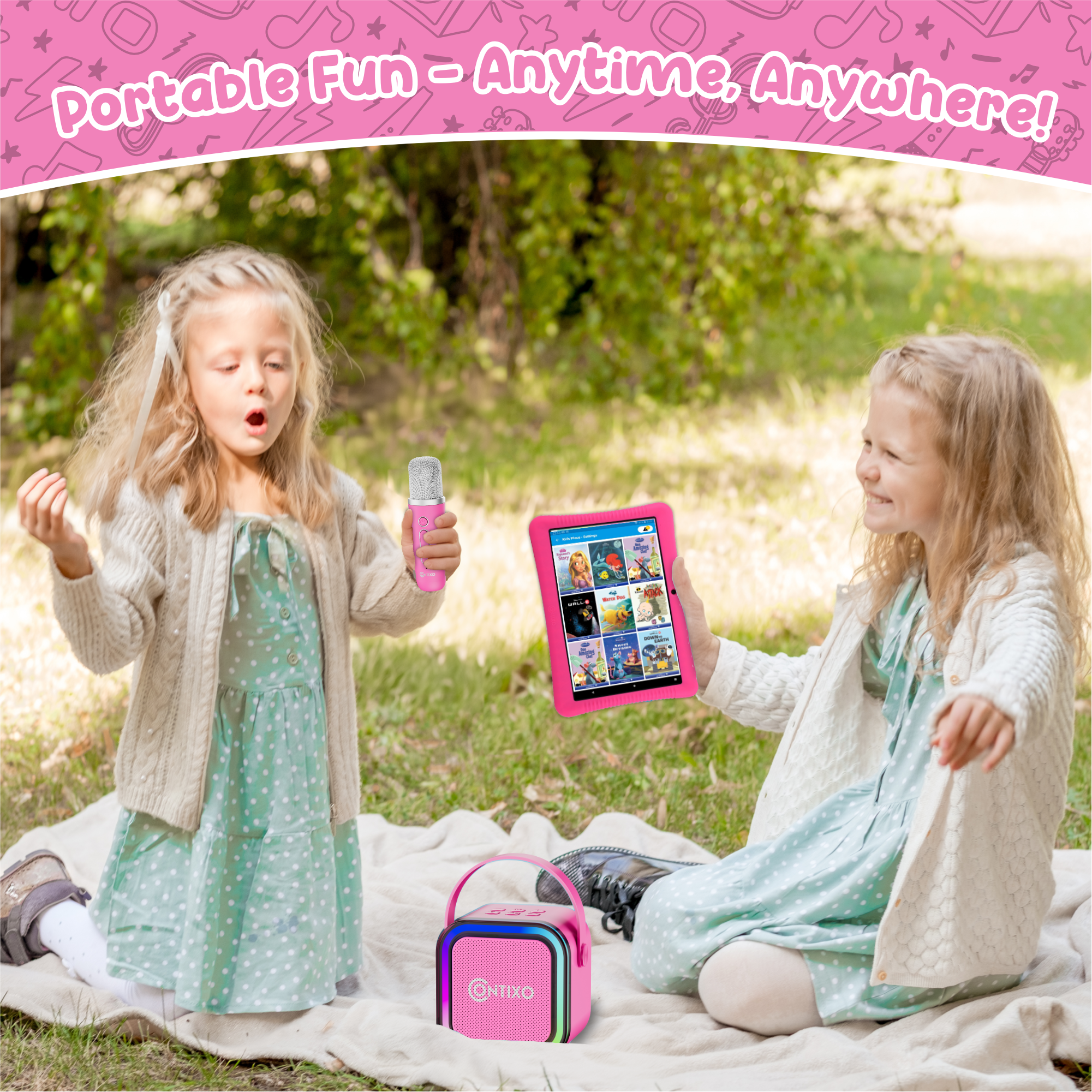 Contixo K102 10" Kids Tablet With Kids Bluetooth Karaoke and Two Microphones-thumbmail-22