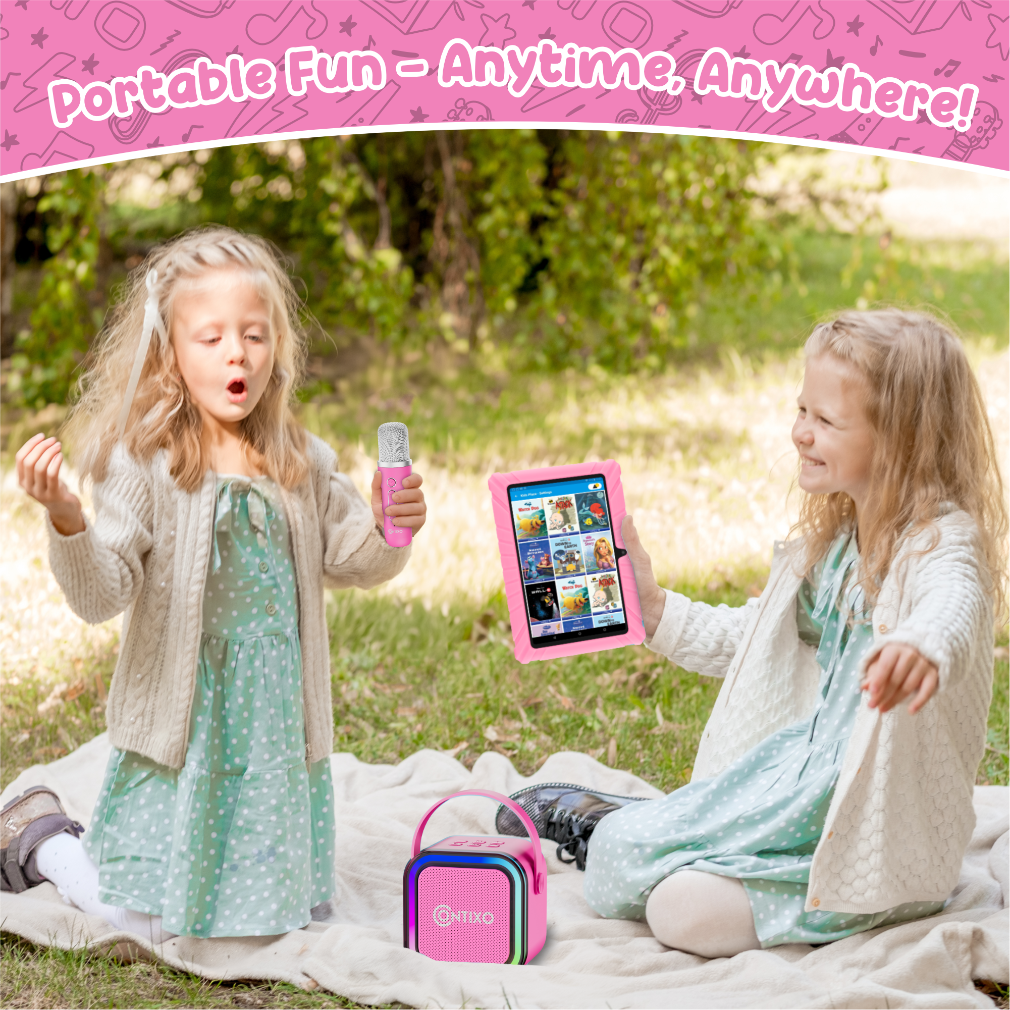 Contixo V8 7" Kids Tablet With Kids Bluetooth Karaoke and Two Microphones-thumbmail-21