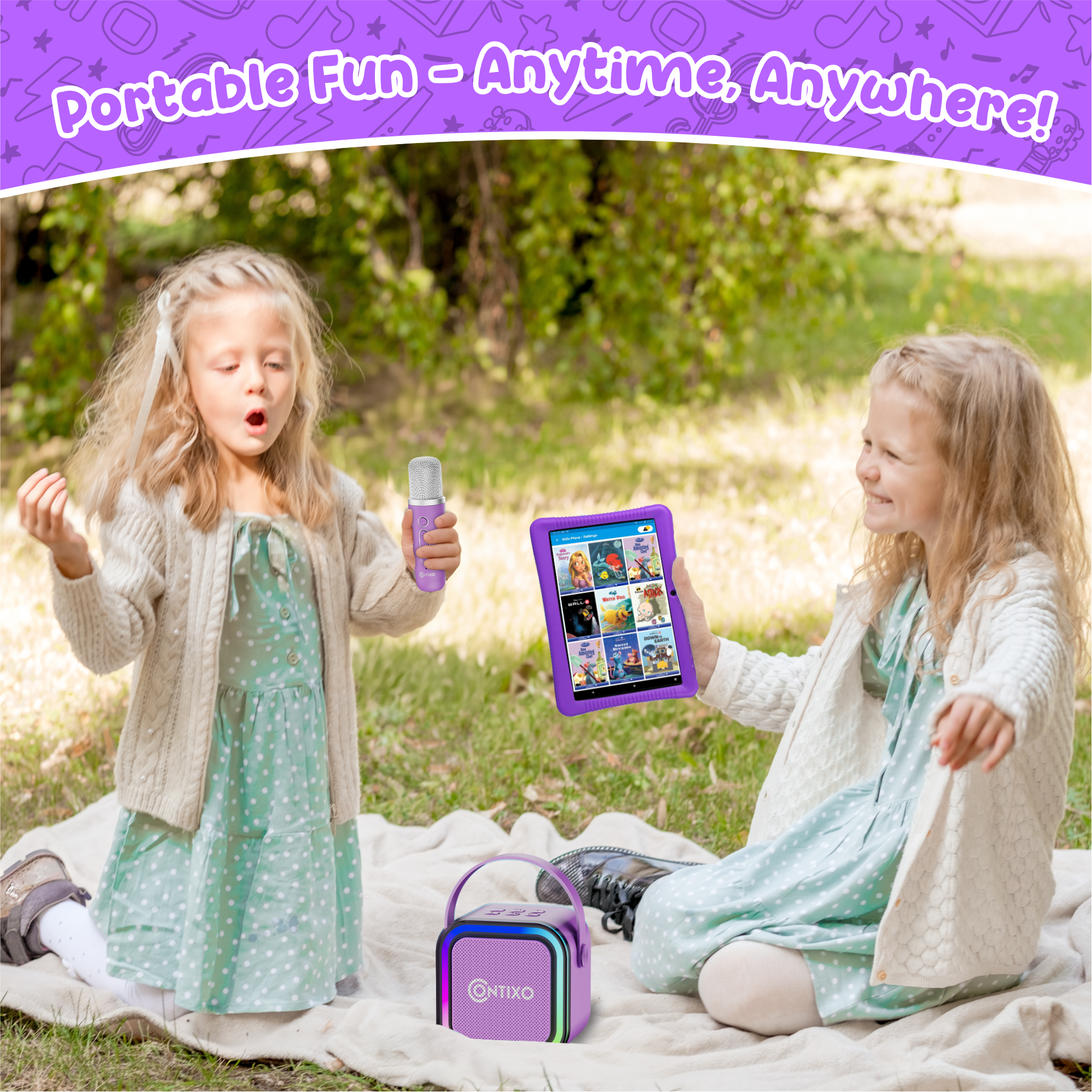 Contixo K102 10" Kids Tablet With Kids Bluetooth Karaoke and Two Microphones-thumbmail-32