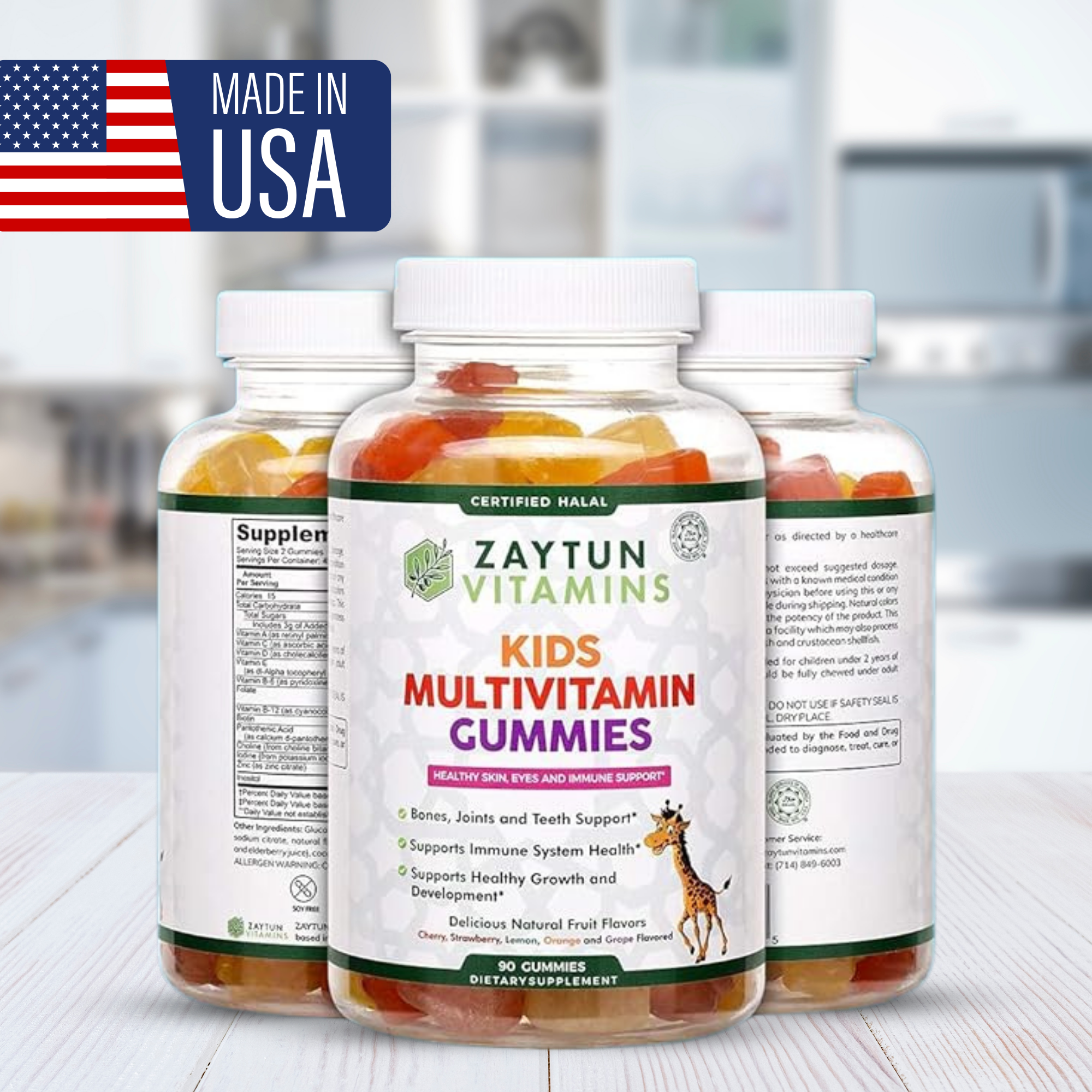 Halal Kids Multivitamin Gummies (3Pack)-thumbmail-6