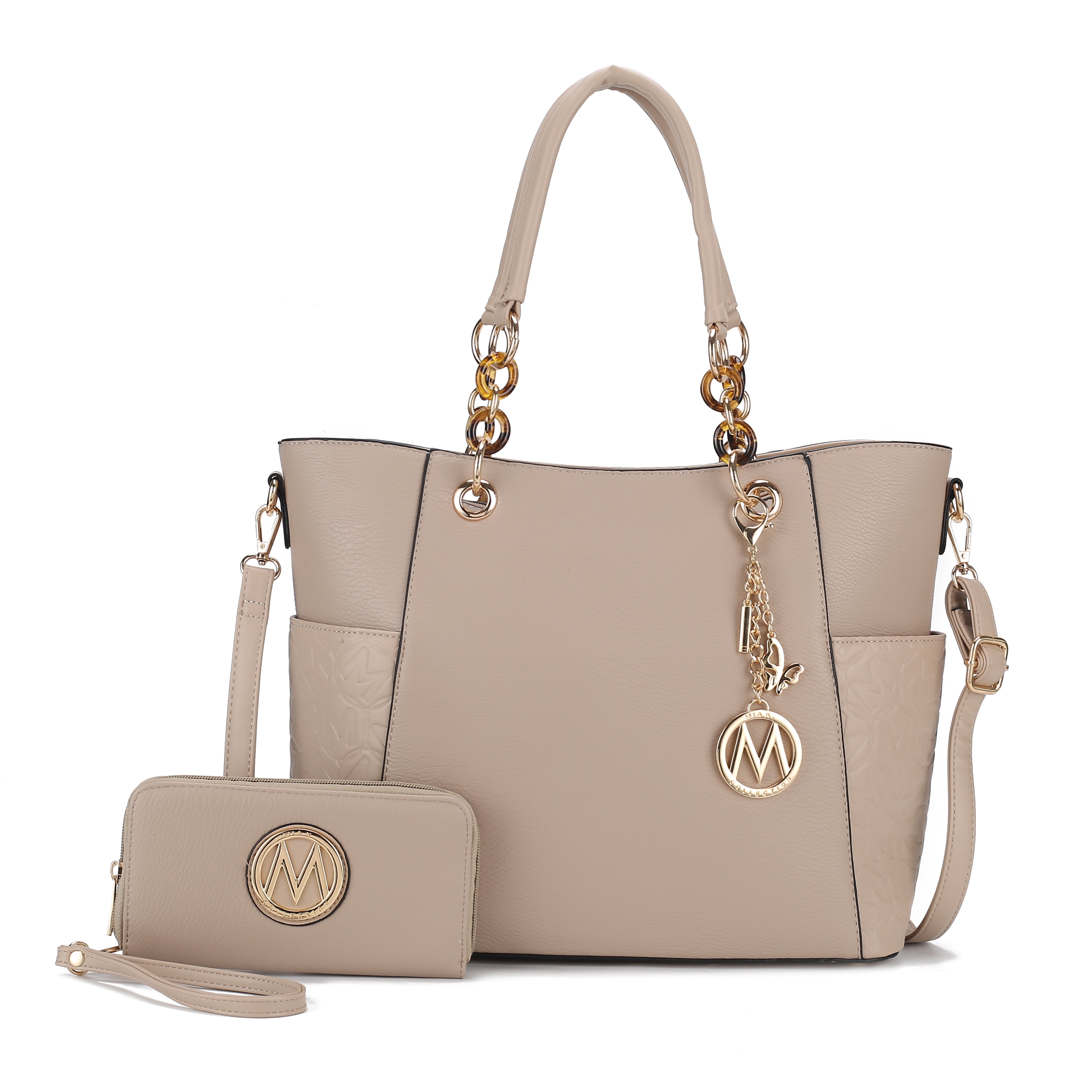 Merlina Embossed Tote Bag and Set-thumbmail-2