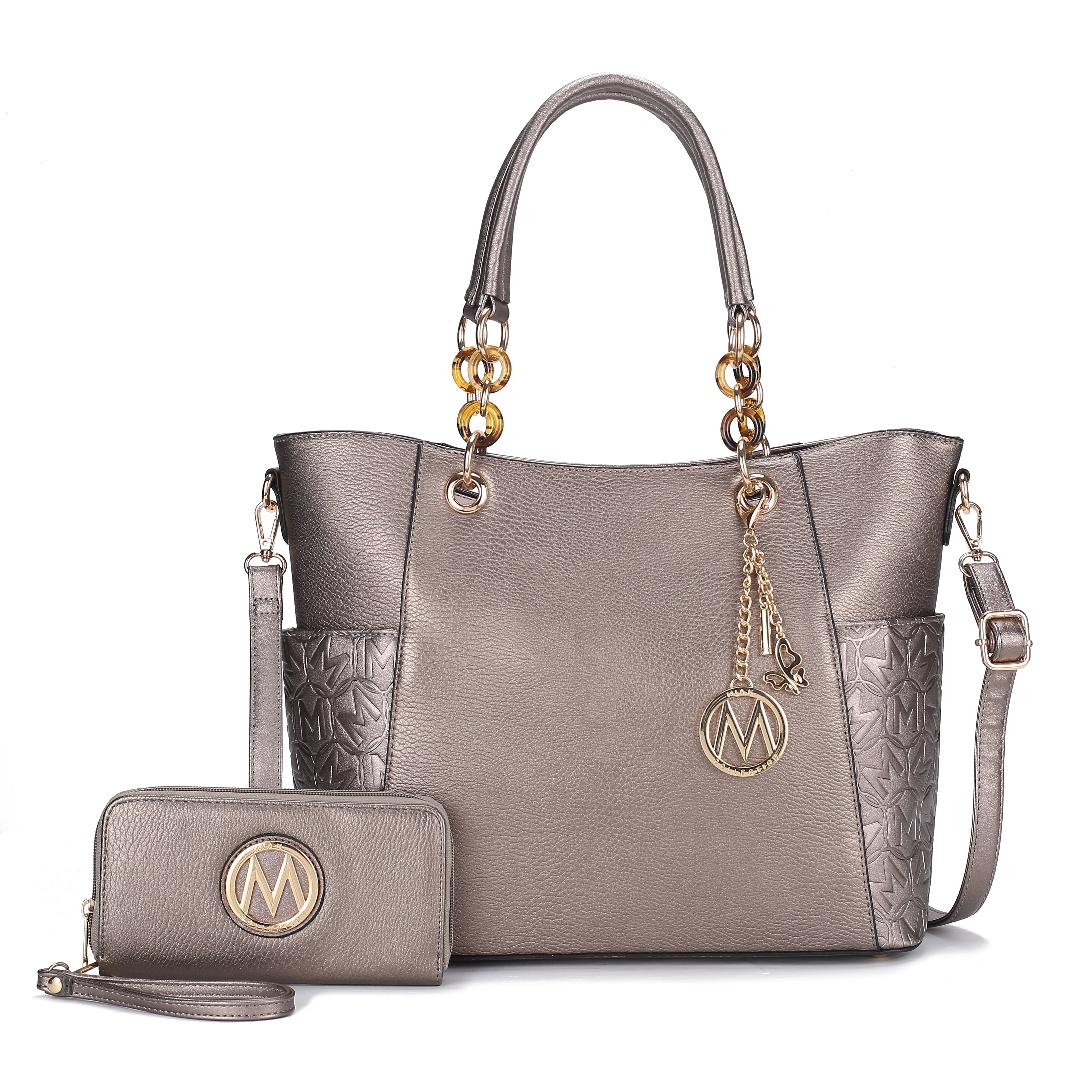 Merlina Embossed Tote Bag and Set-thumbmail-3