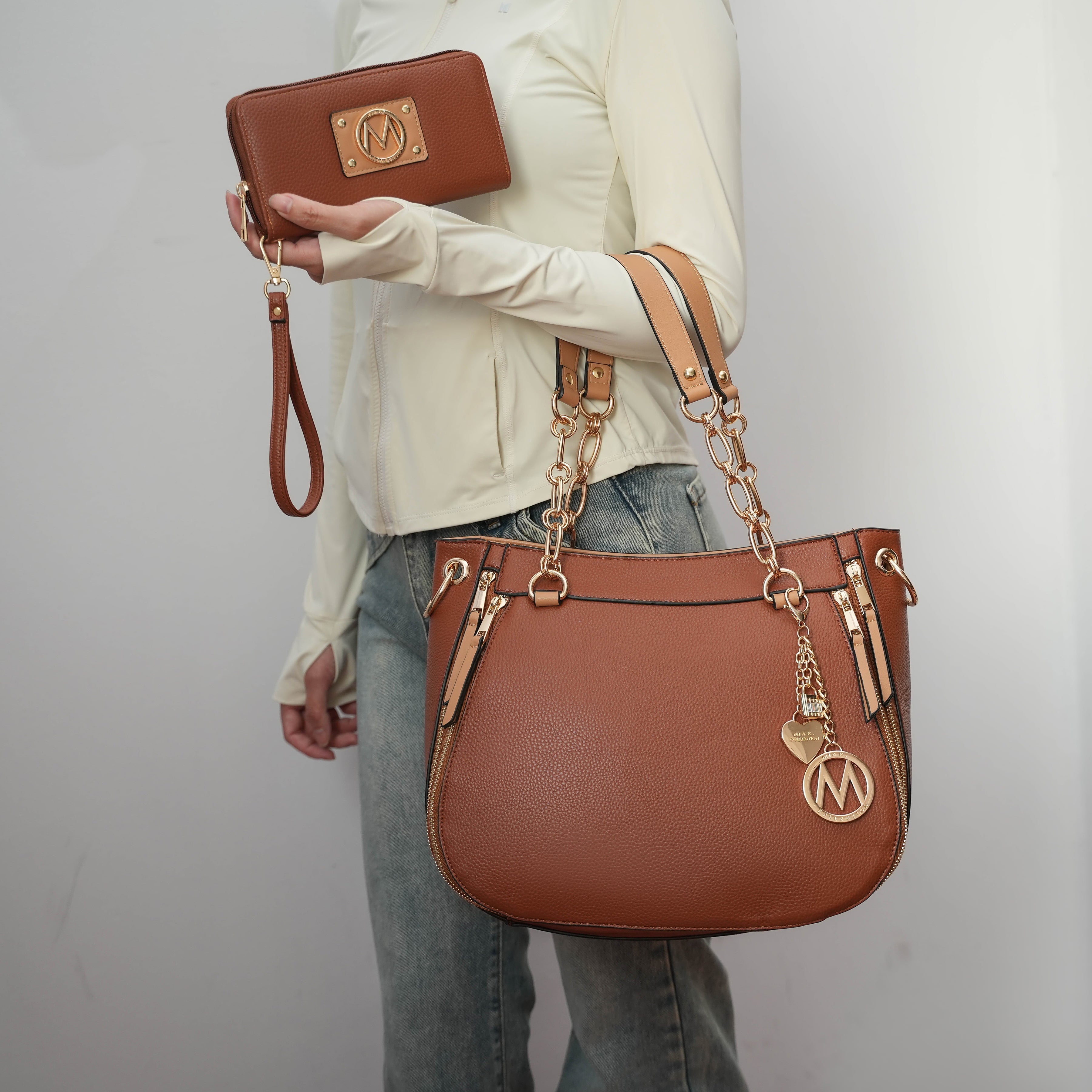 Lina Shoulder Bag and Wallet Set-thumbmail-1