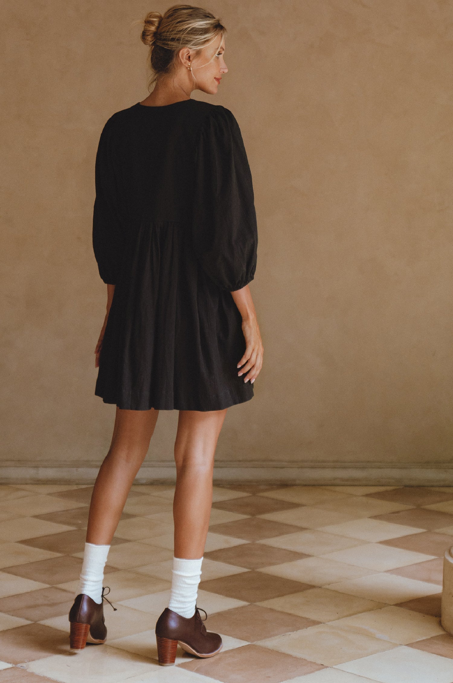 Maribelle Baby Doll Linen Dress-thumbmail-9