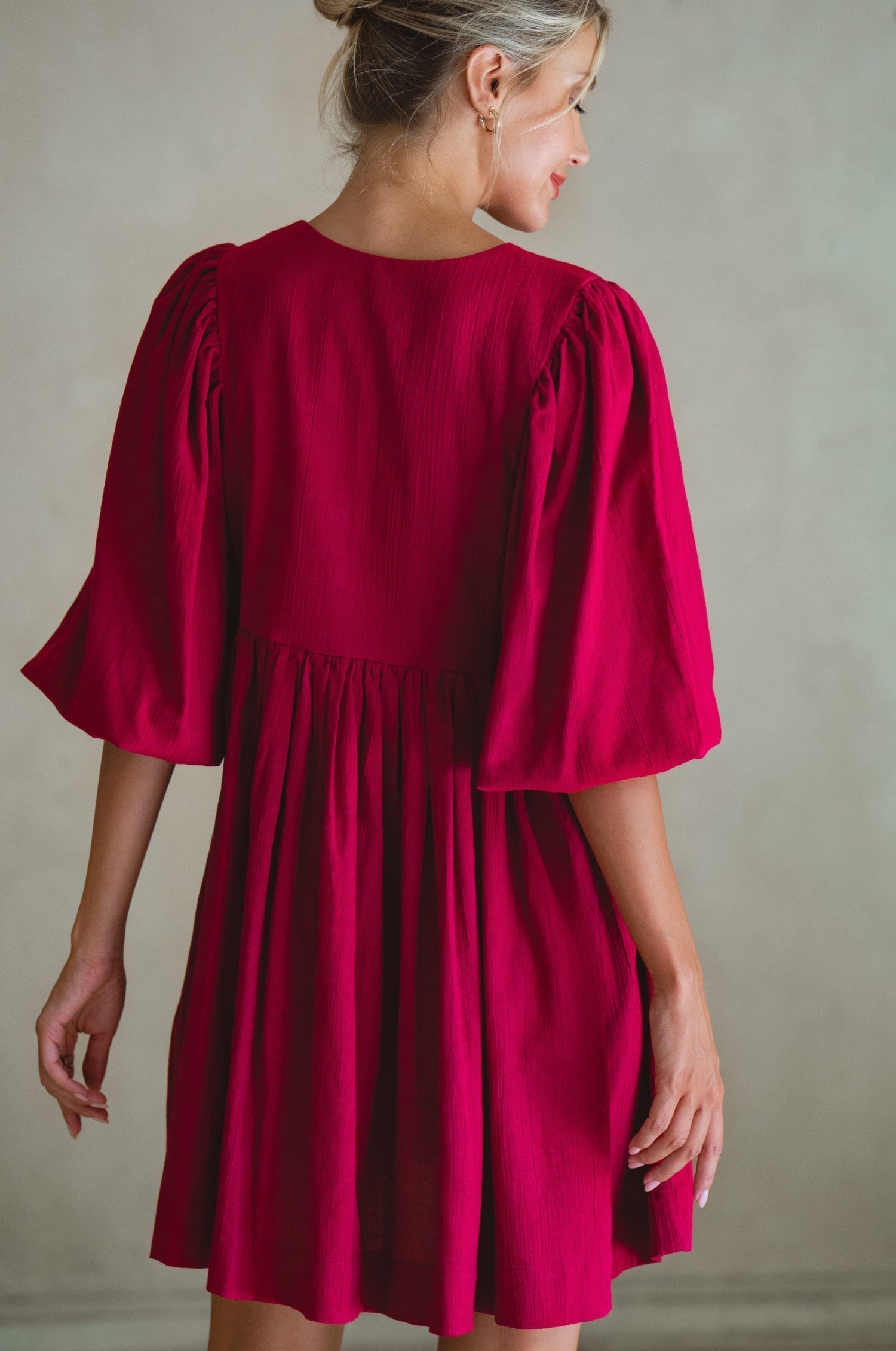 Maribelle Baby Doll Linen Dress-thumbmail-6