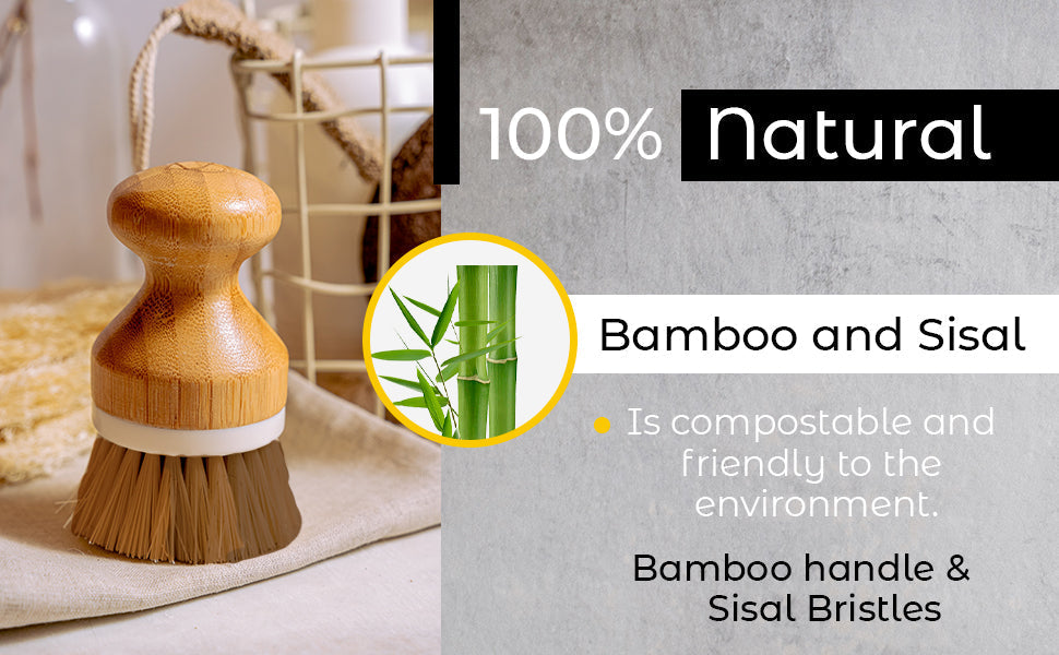 Bamboo Sisal Fiber Dish Brush-thumbmail-9