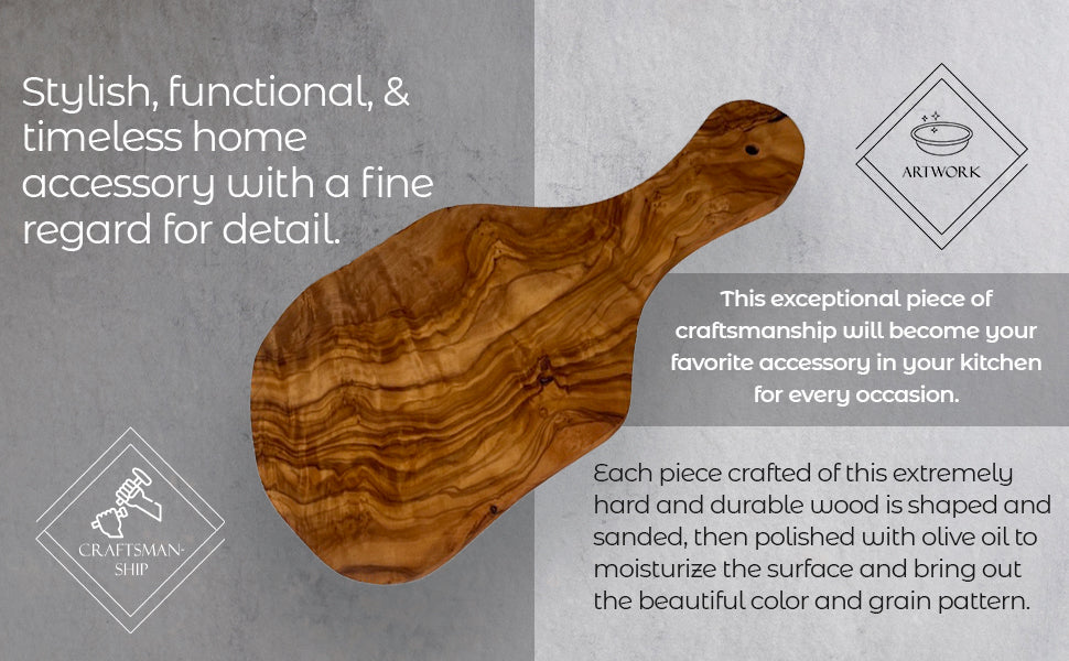 Original Olive Wood Cutting Board With Handle-thumbmail-10