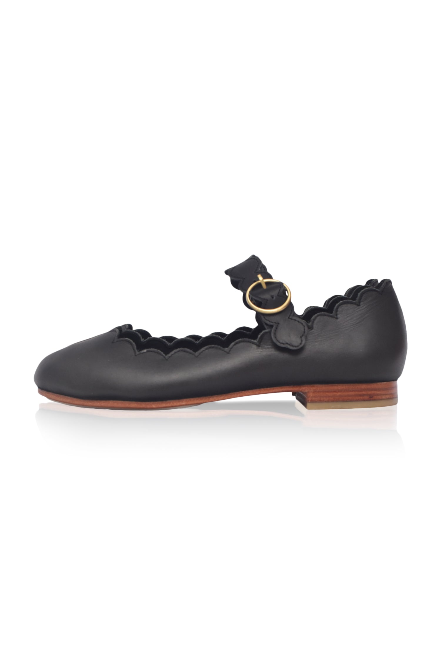 Mia Rosa Leather Ballet Flats-thumbmail-1