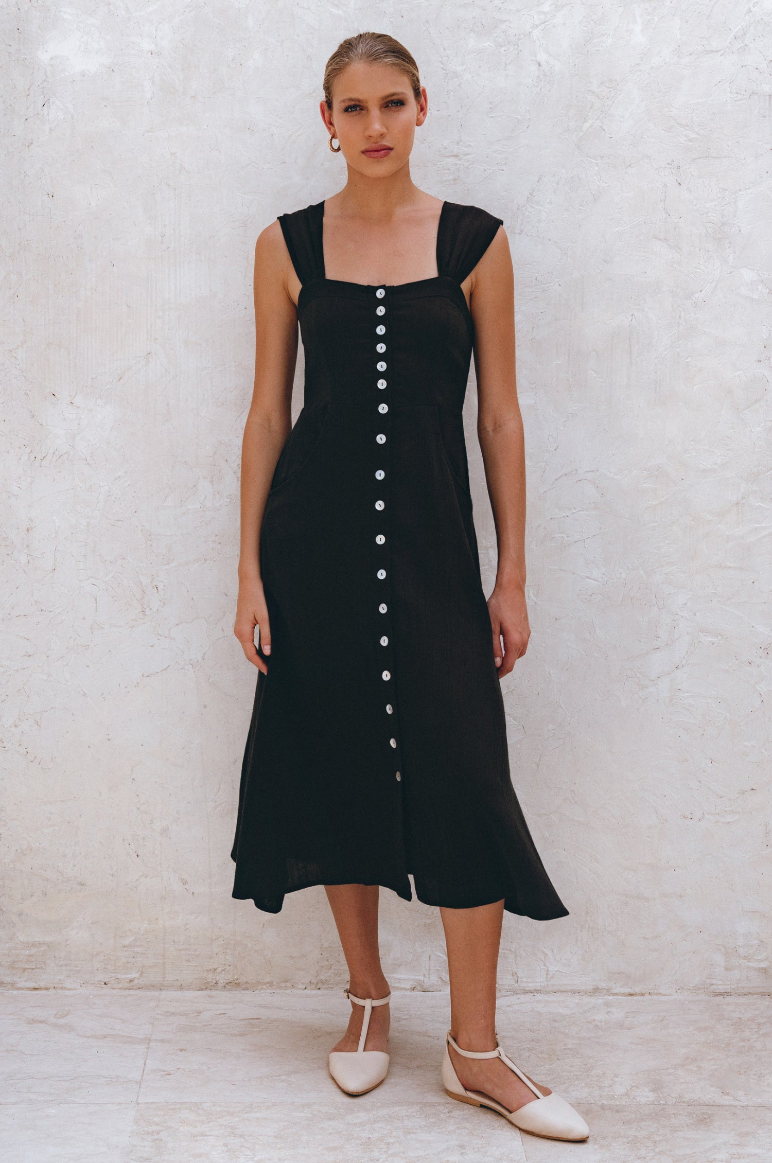 Mira Linen Midi Dress-thumbmail-11