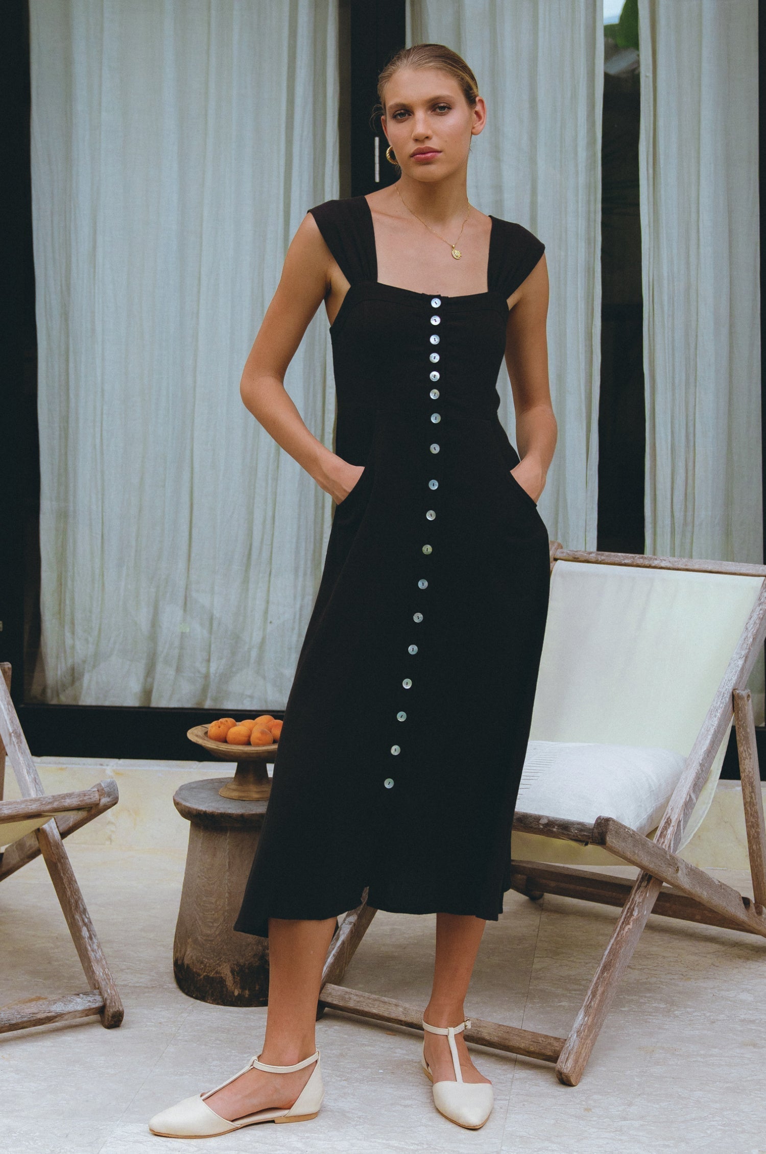 Mira Linen Midi Dress-thumbmail-8