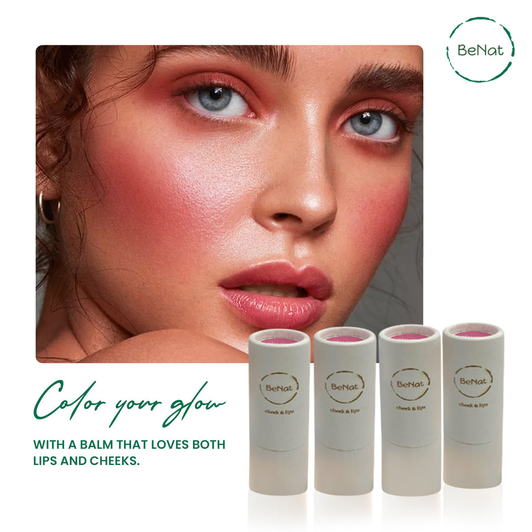 Lip & Cheek Bloom. 2 in 1 Natural Lipstick for Vibrant Color.-thumbmail-1