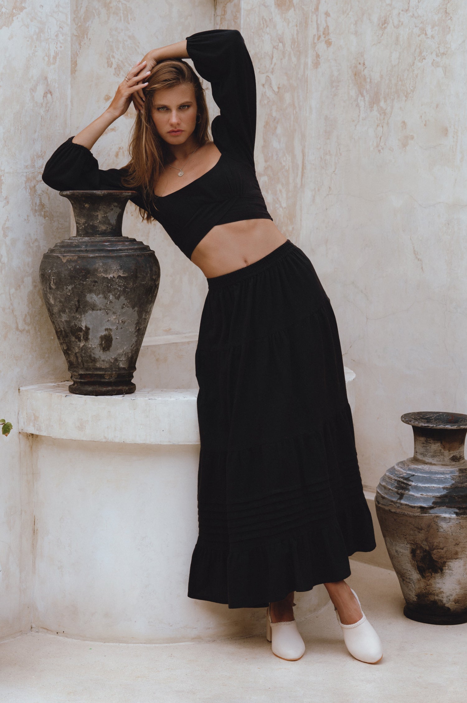 Mumbai Maxi Linen Skirt-thumbmail-8