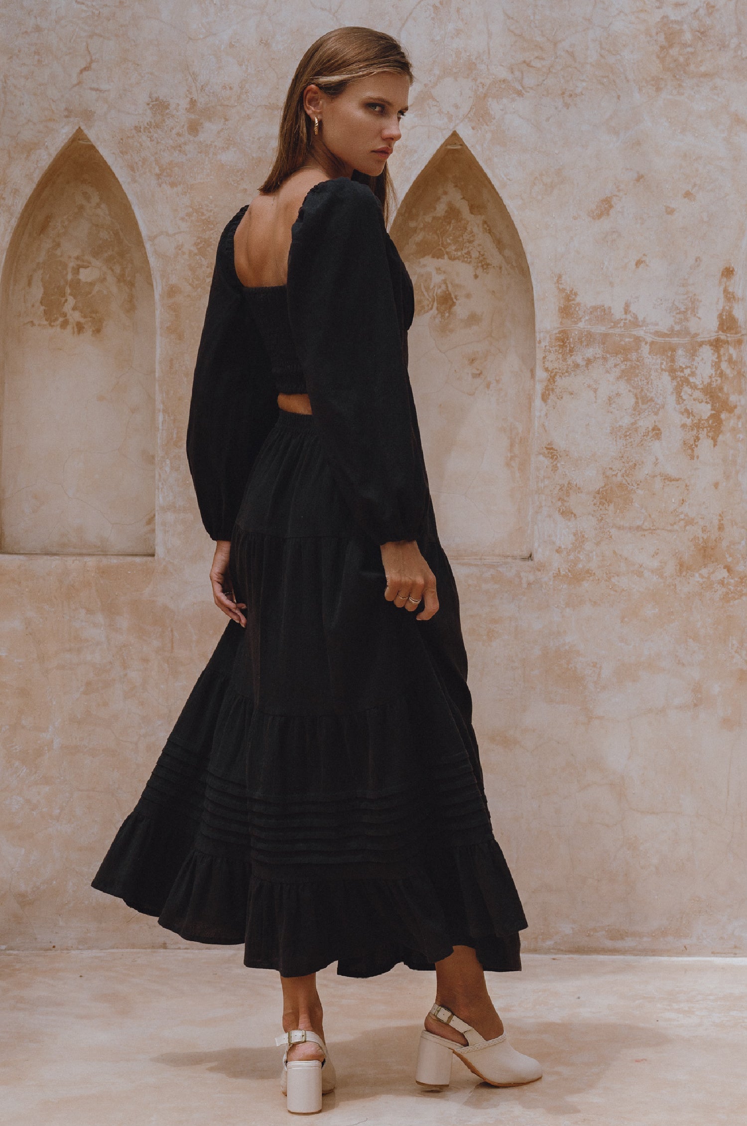 Mumbai Maxi Linen Skirt-thumbmail-4
