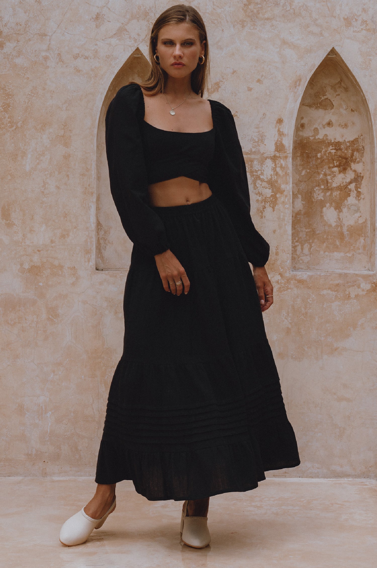 Mumbai Maxi Linen Skirt-thumbmail-12