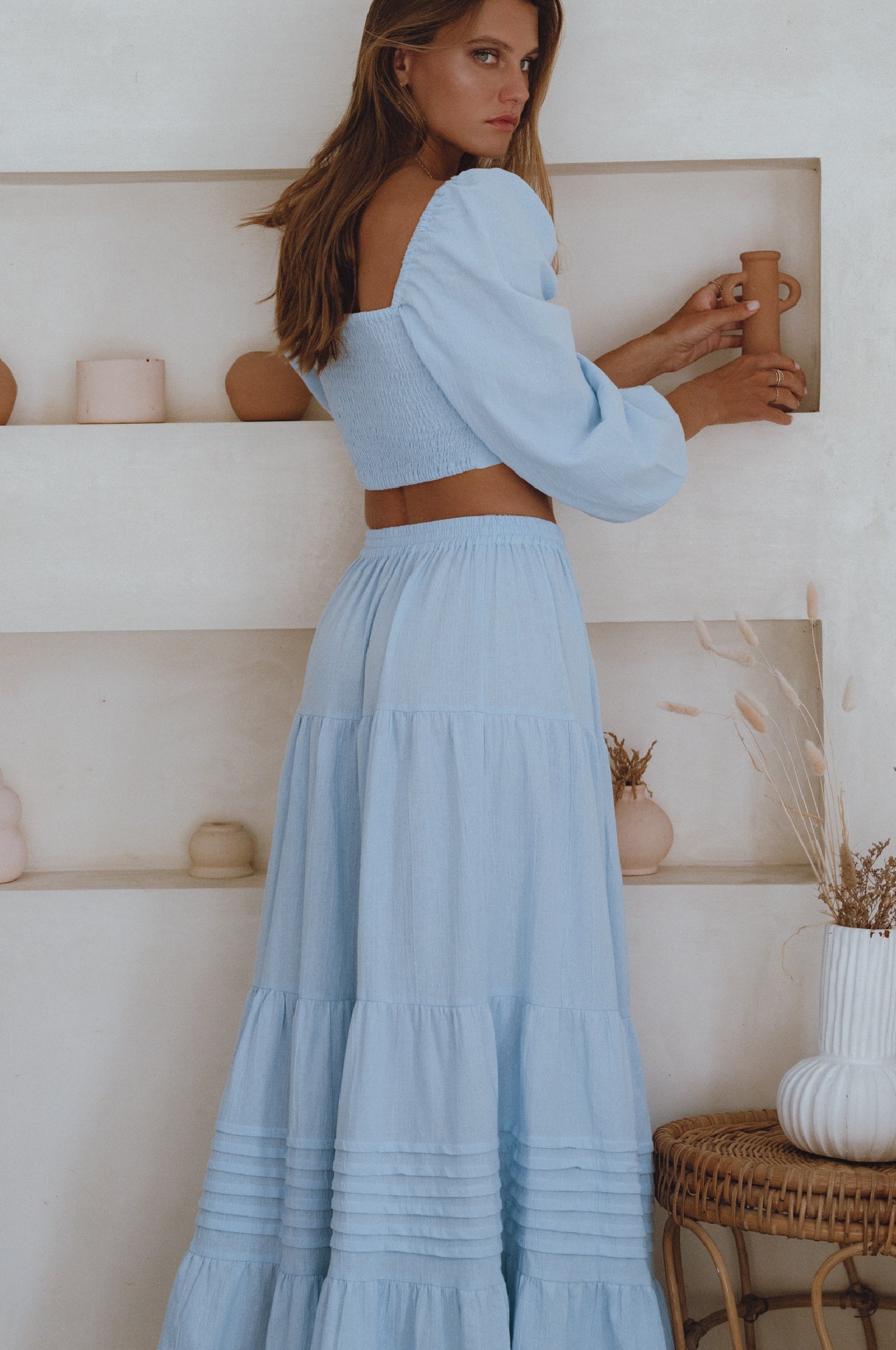 Mumbai Maxi Linen Skirt-thumbmail-3