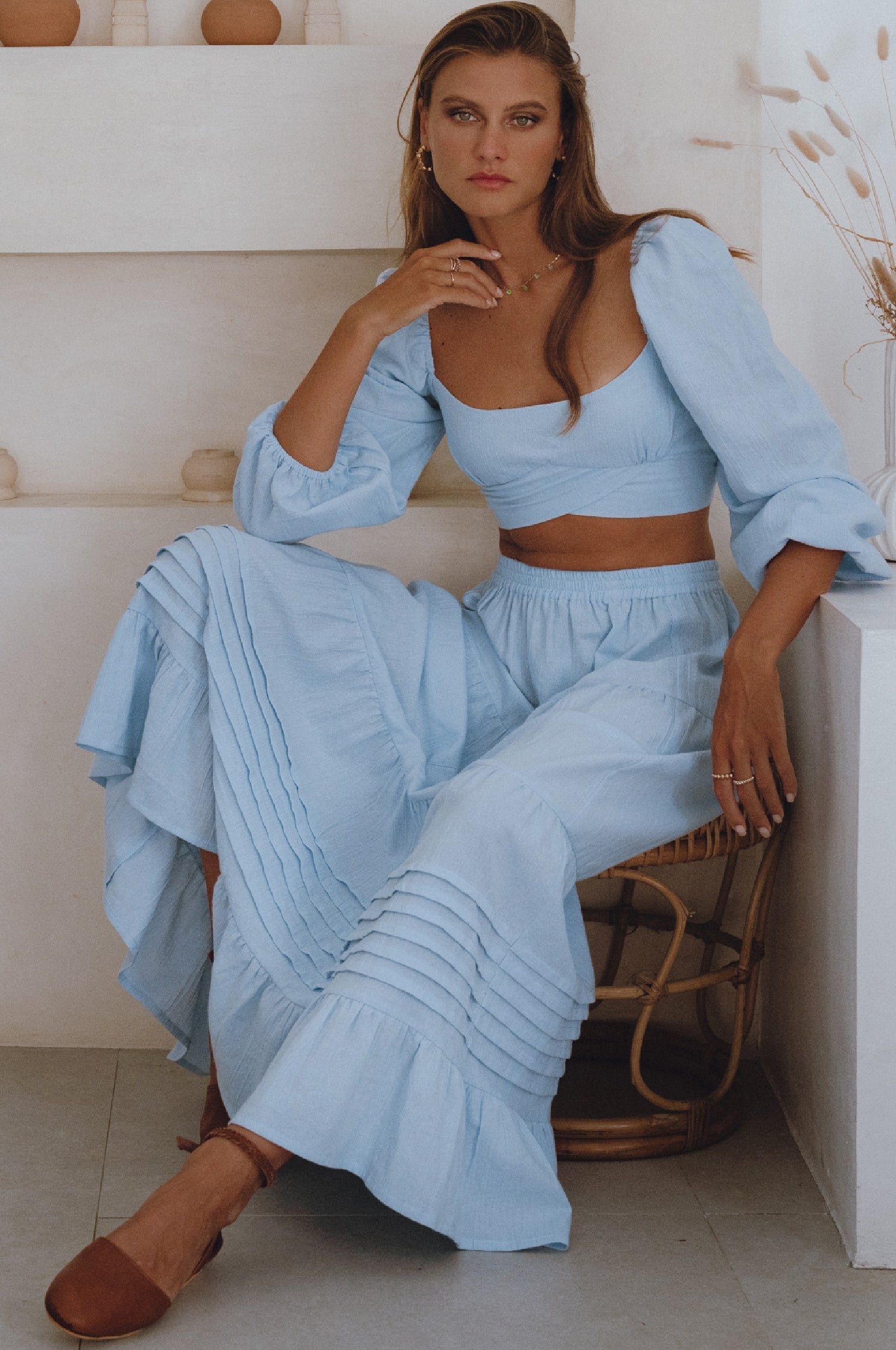 Mumbai Maxi Linen Skirt-thumbmail-1
