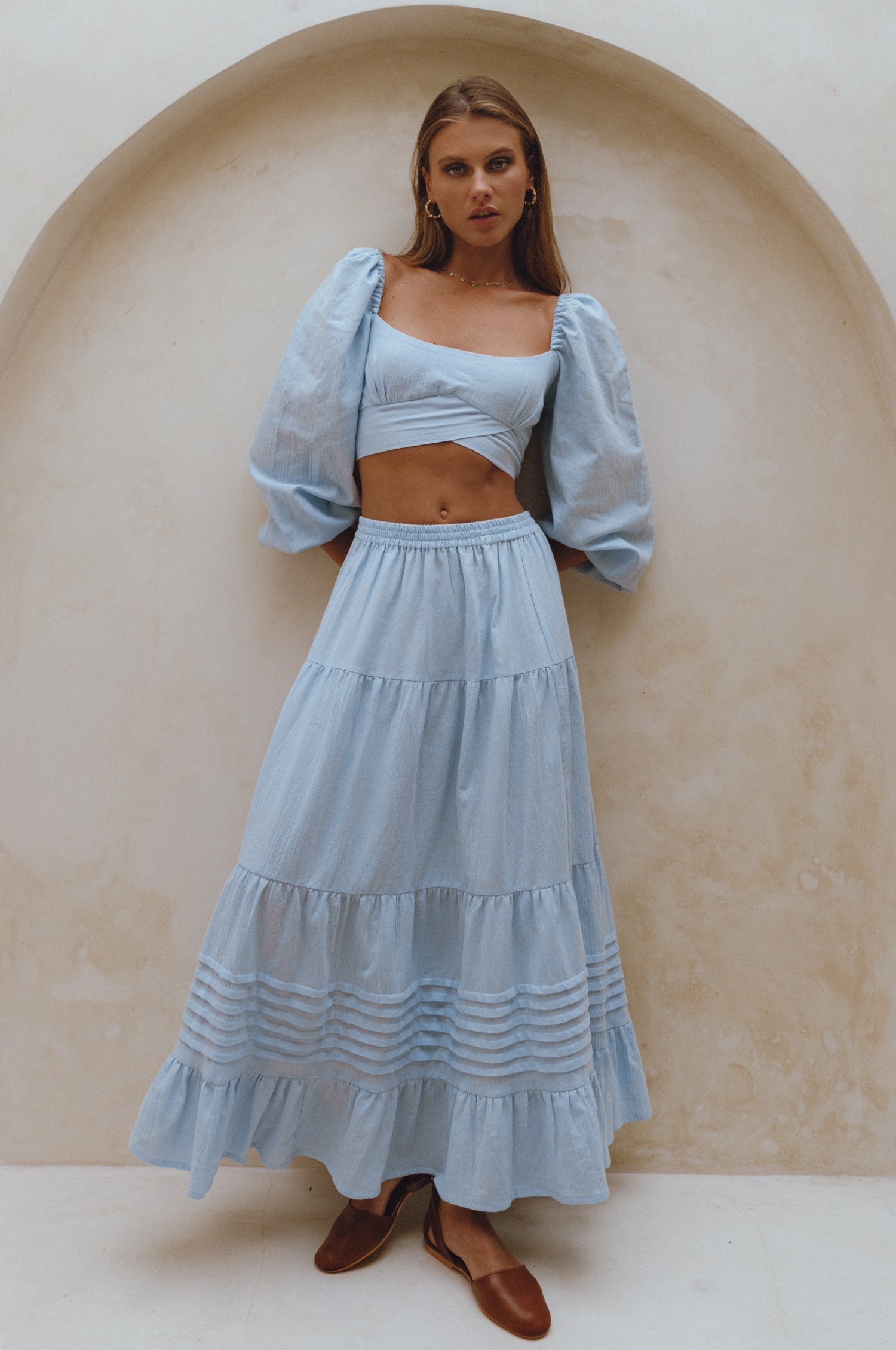 Mumbai Maxi Linen Skirt-thumbmail-4