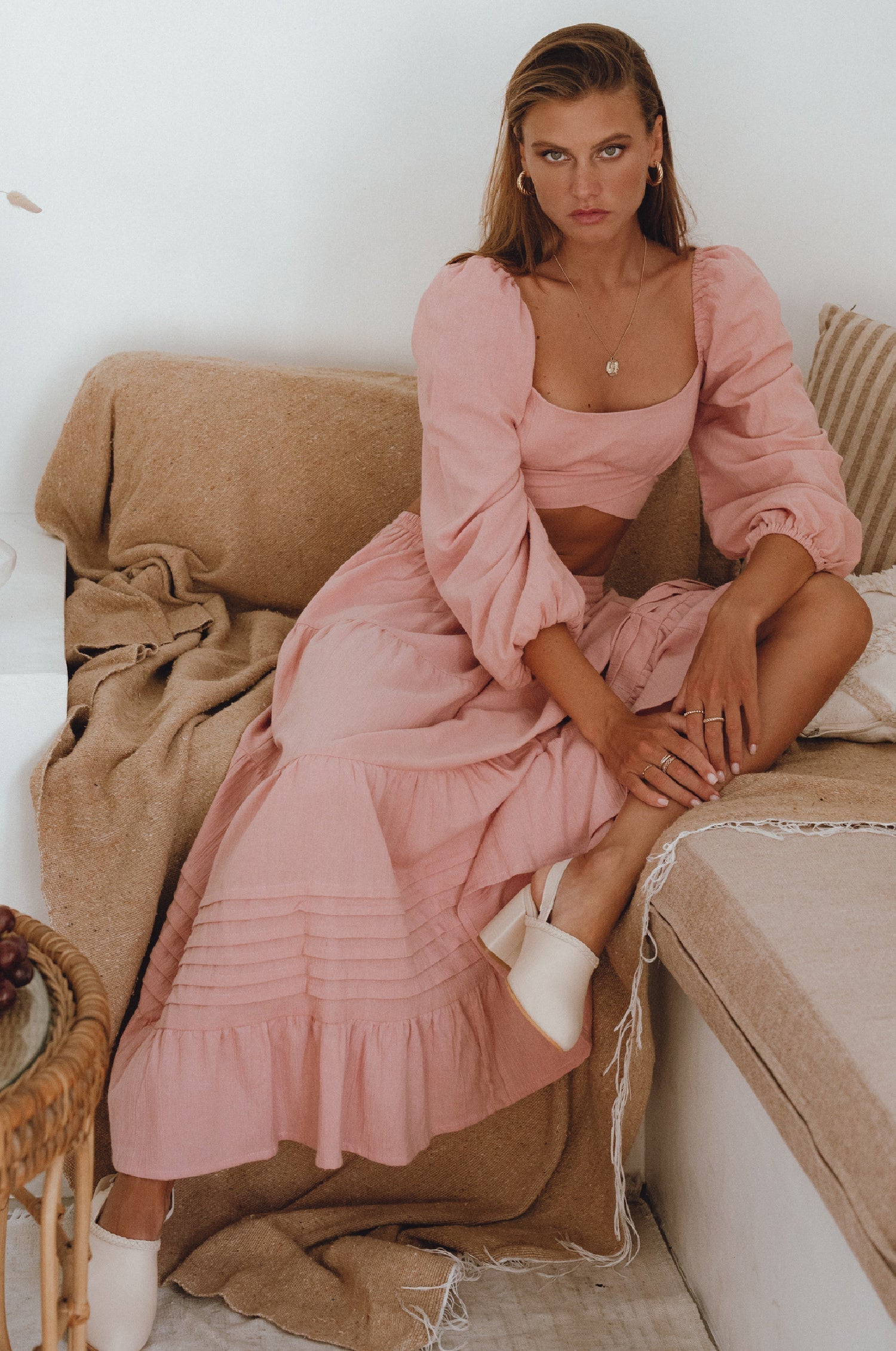 Mumbai Maxi Linen Skirt-thumbmail-1