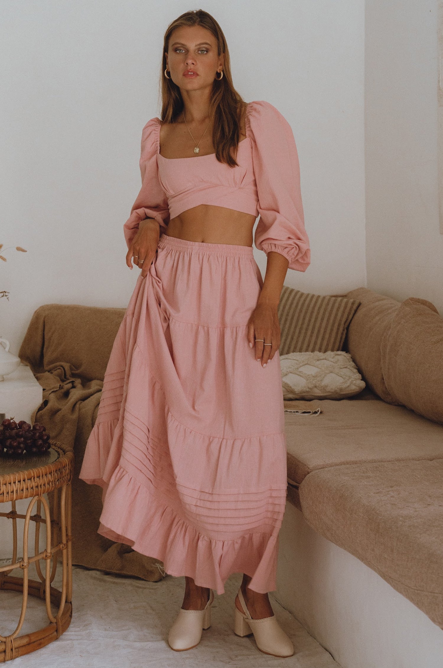 Mumbai Maxi Linen Skirt-thumbmail-6