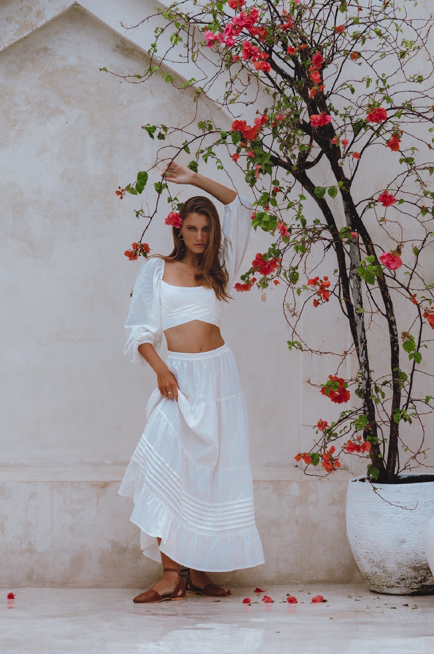 Mumbai Maxi Linen Skirt-thumbmail-5